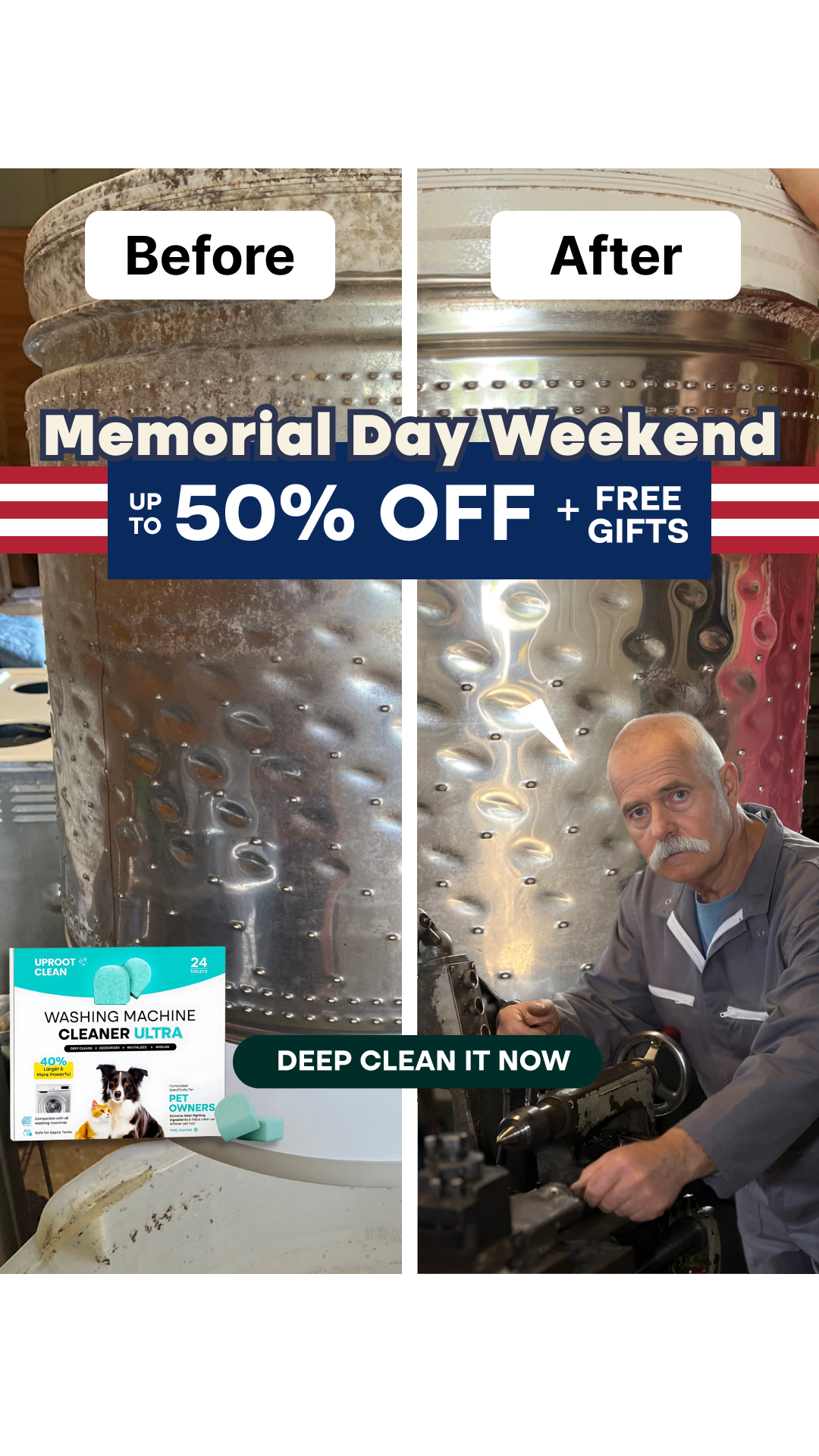 Uproot Clean Facebook ad