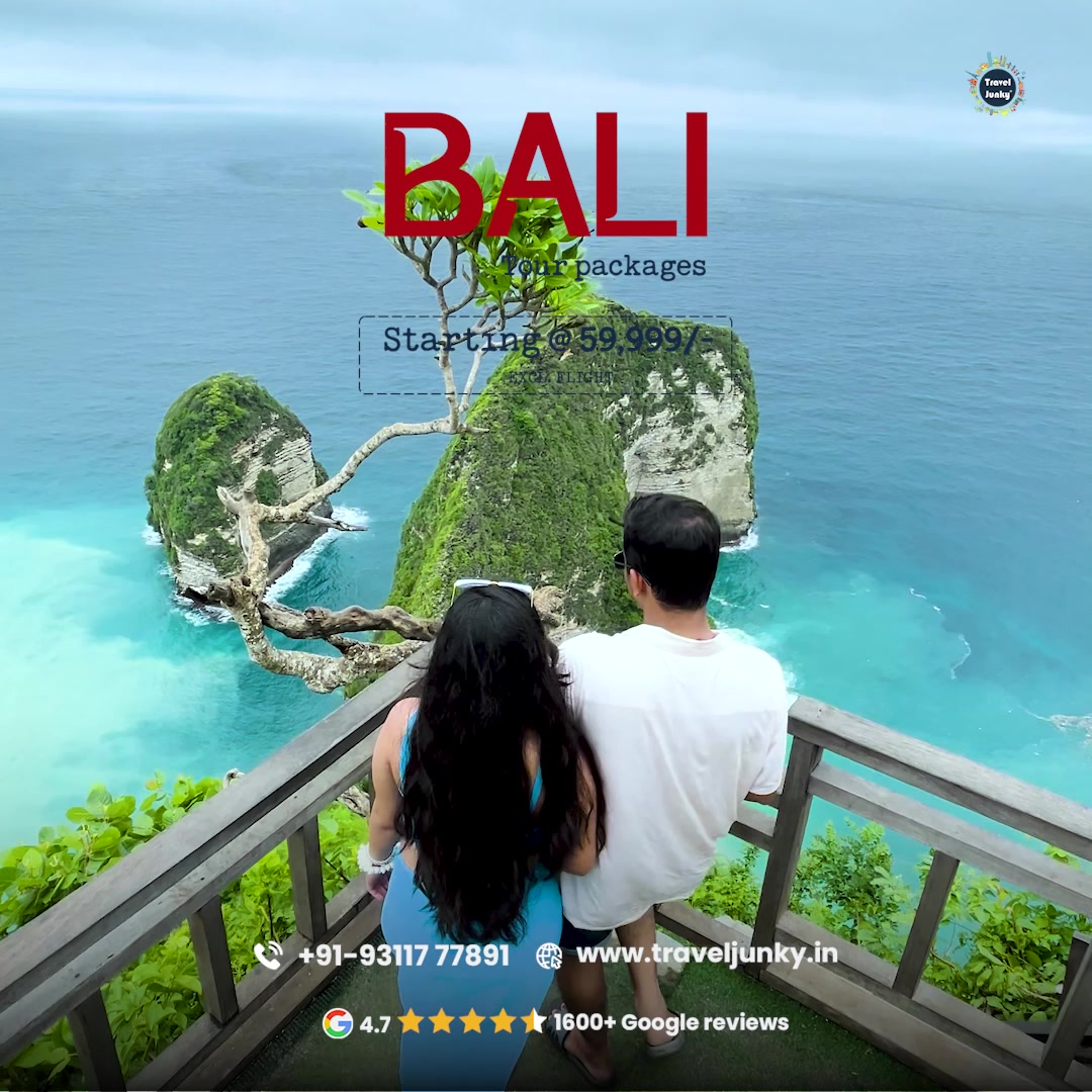 Travel Junky Facebook ad: Book your Bali trip with Travel Junky, Expertly crafted…