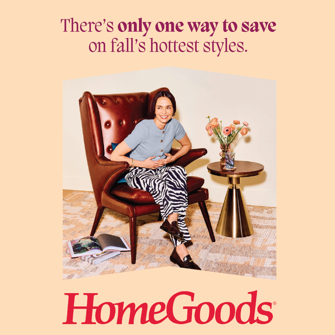 HomeGoods Facebook ad: Come save on a fall refresh that actually…