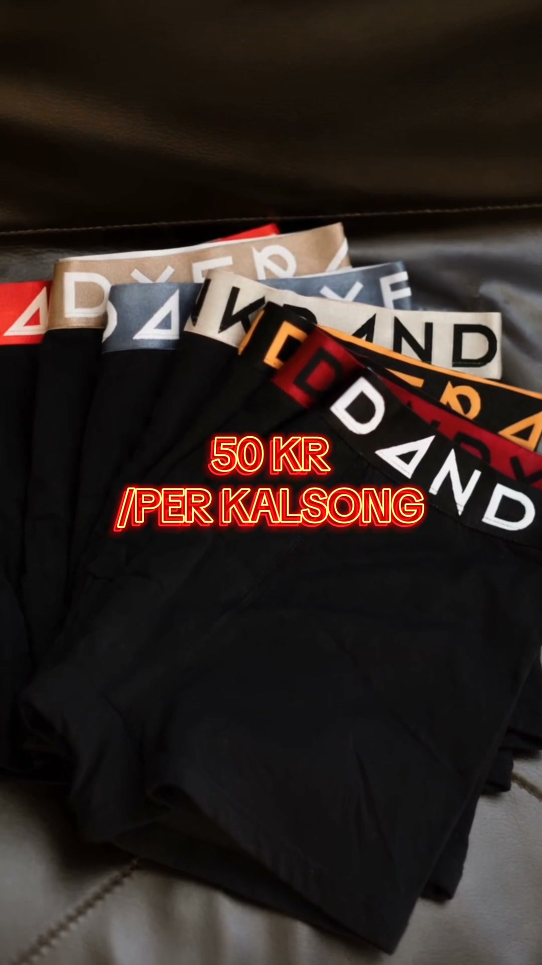 Frank Dandy Facebook ad: Storpack upp till 60% rabatt