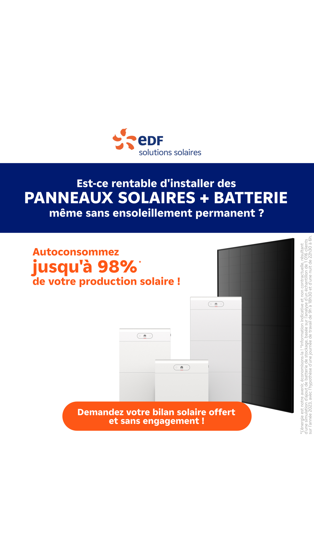 Mes offres EDF solutions solaires Facebook ad