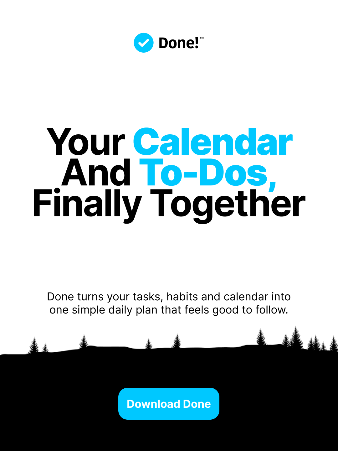 Done - Happy Productivity App Facebook ad from Jul 30, 2026