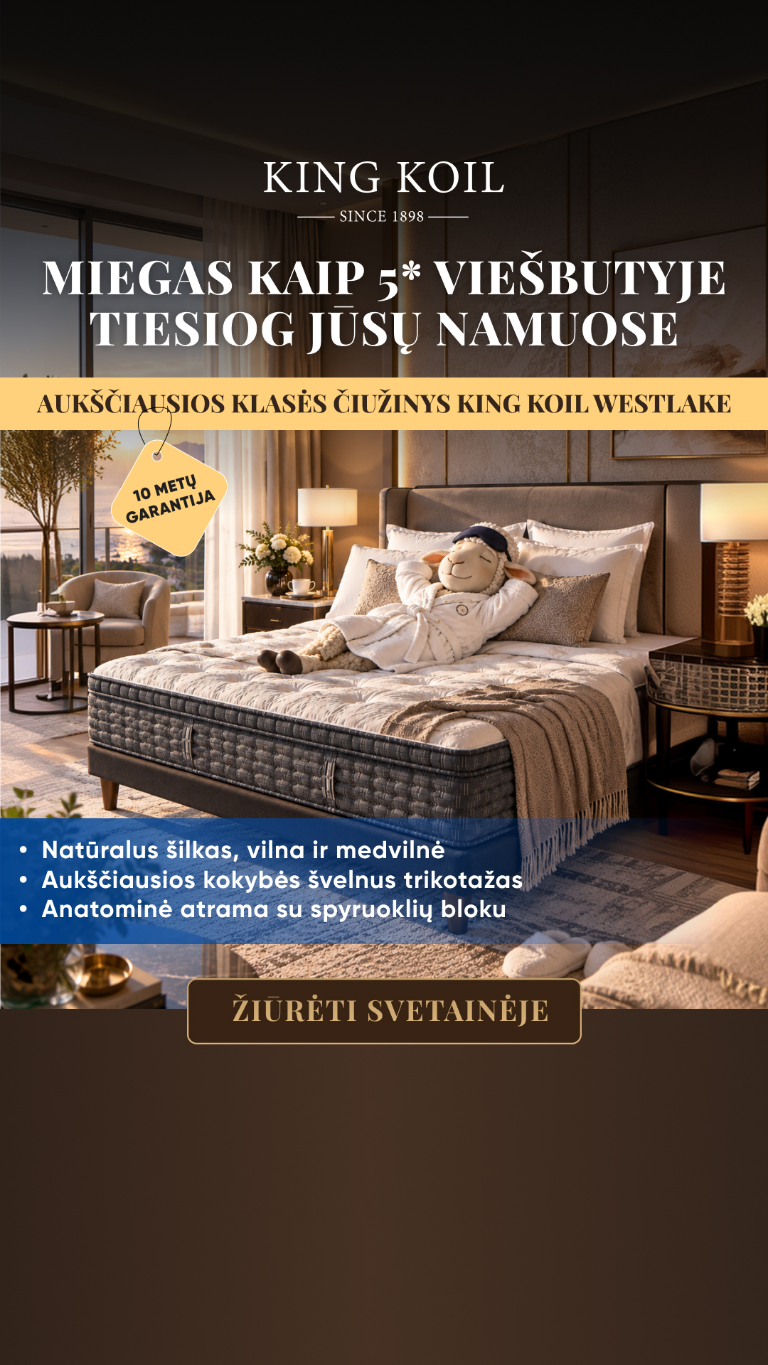 Sleepshop Facebook ad: King Koil Westlake Mattress