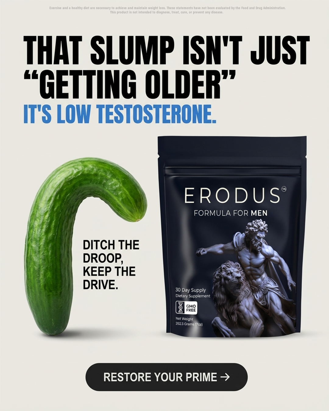 Erodus Formula For Men Facebook ad