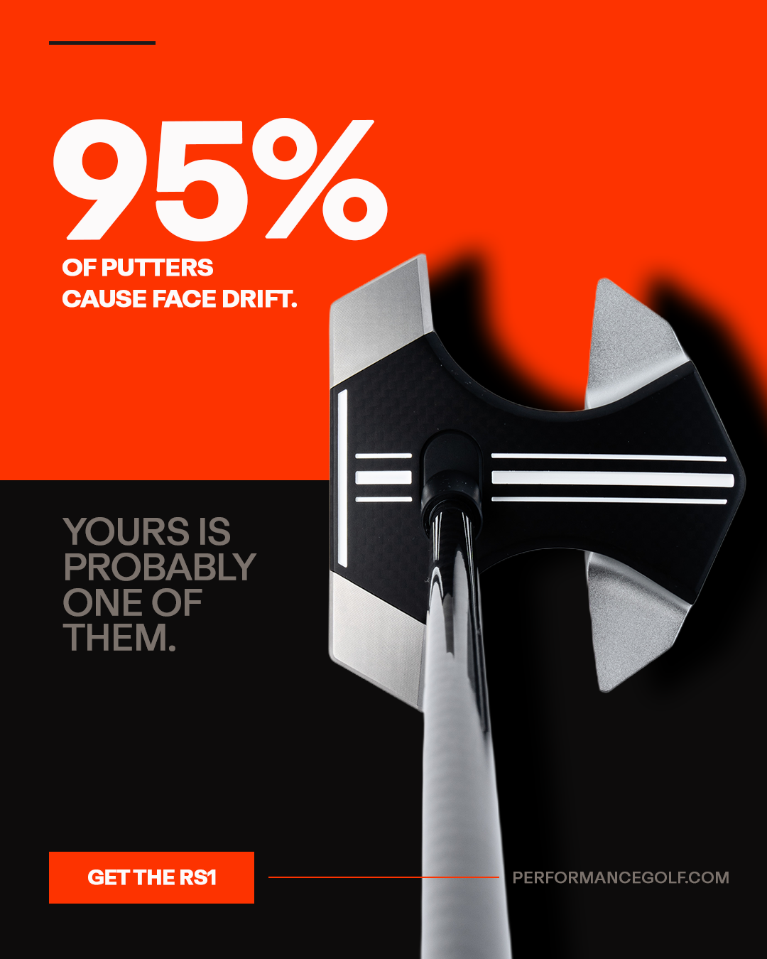 Performance Golf Facebook ad