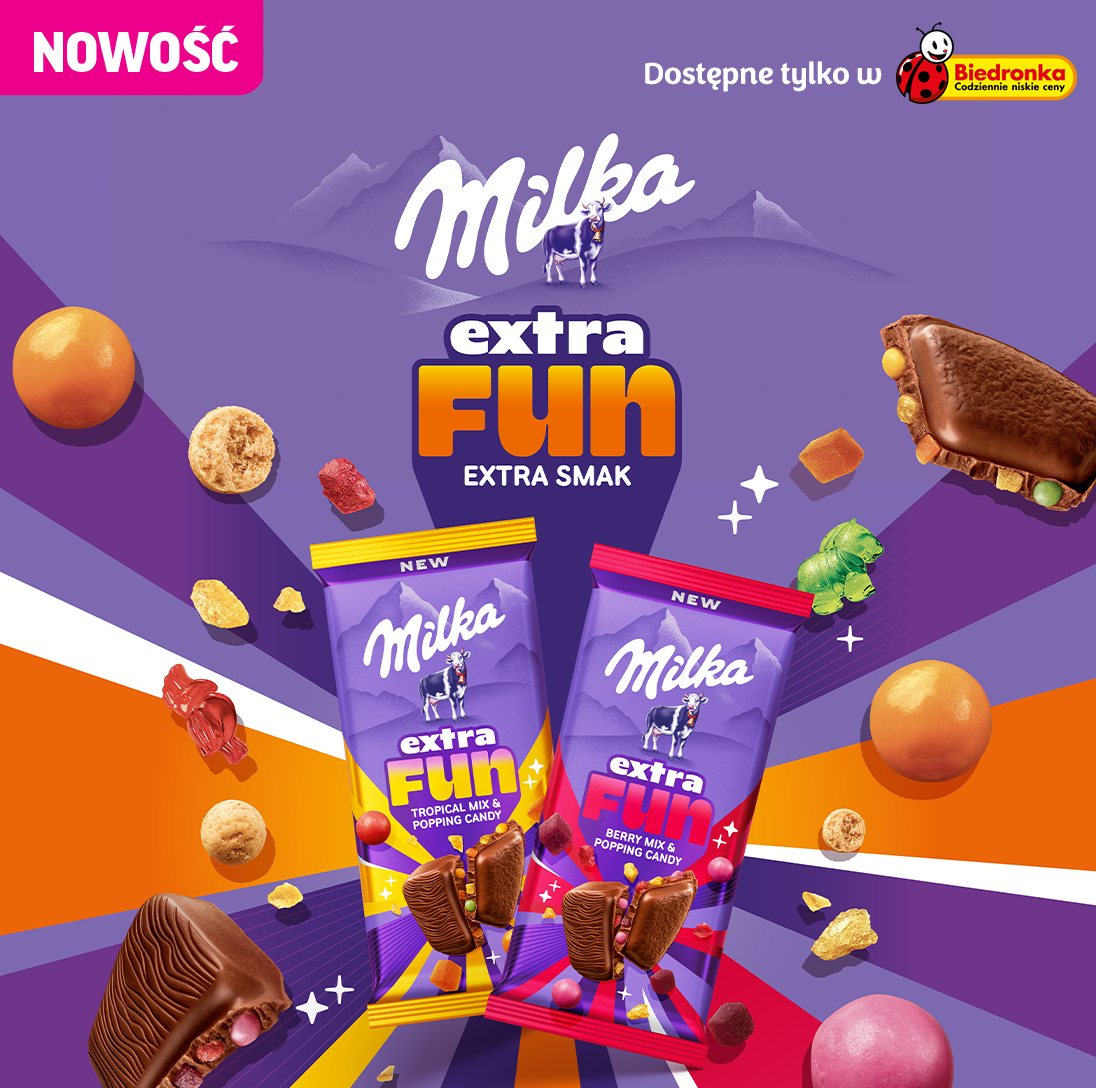 Milka Facebook ad: Milka Extra FUN
