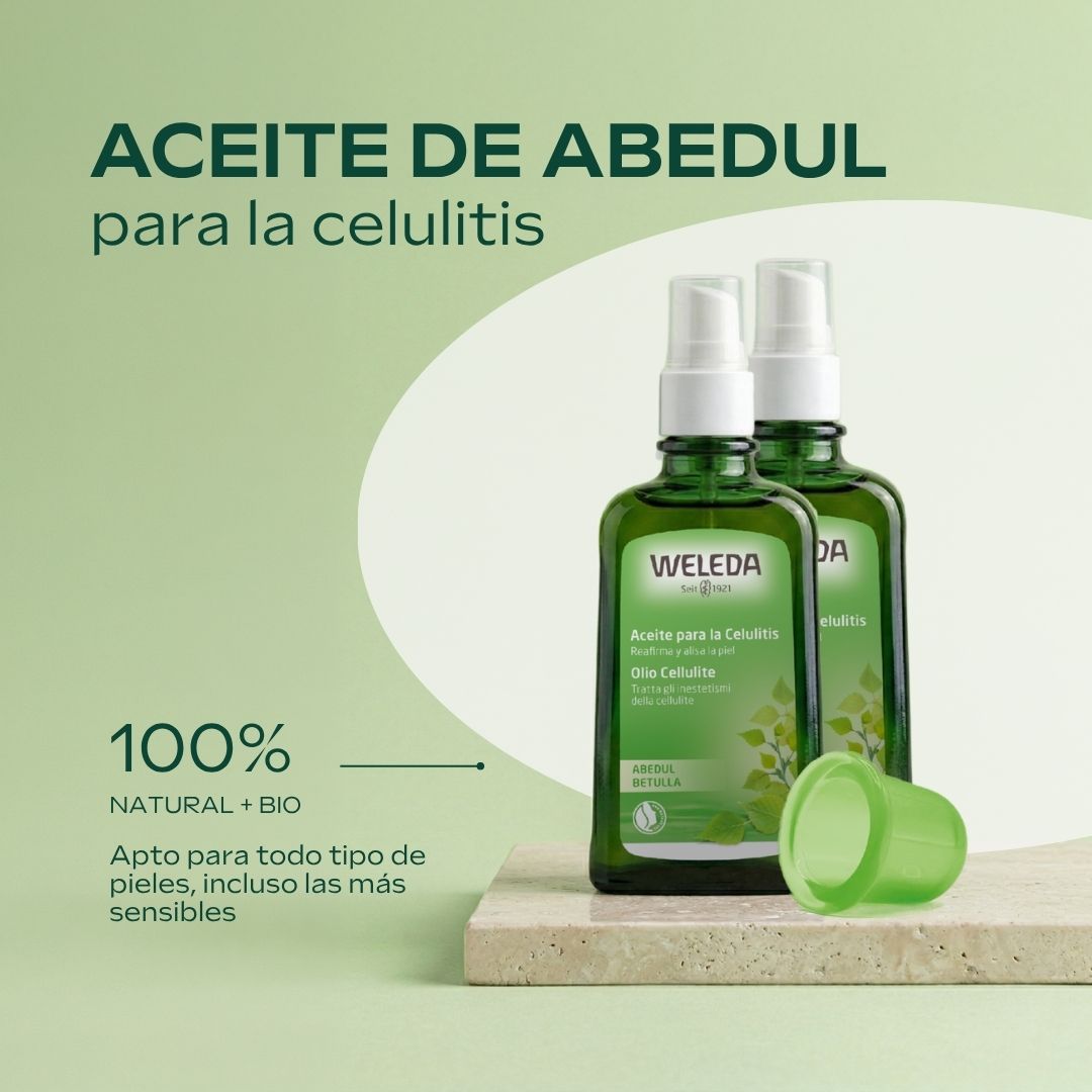 Weleda Facebook ad: El aceite que reduce la celulitis