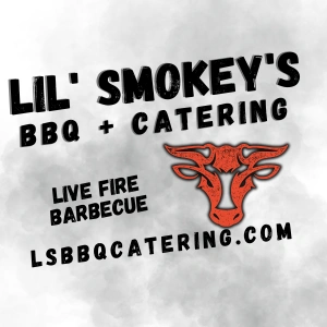 Lil' Smokey's BBQ + Catering Facebook ad: Stop in for a pair of Chopped Brisket…