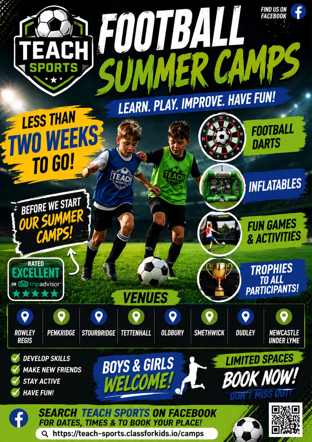 Teach Sports Facebook ad: LESS THAN TWO WEEKS TO GO!
