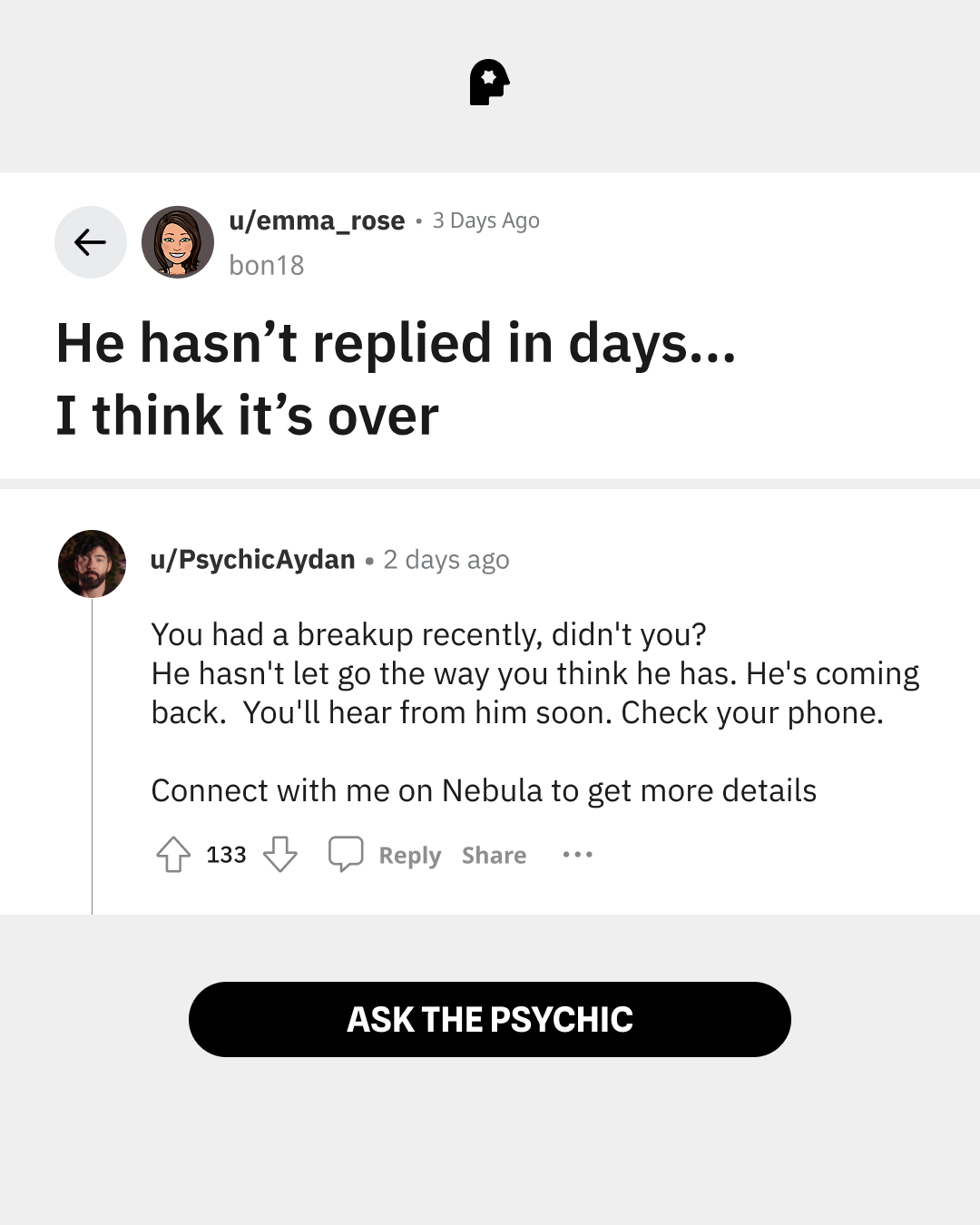 Your Relationship Advisor Facebook ad
