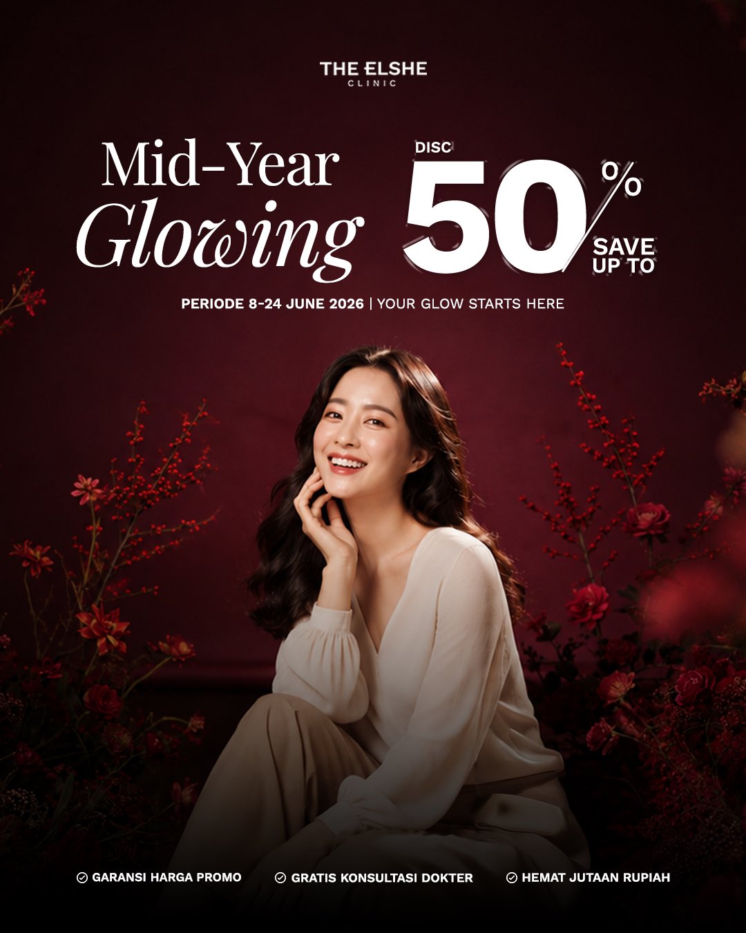 Elsheskinclinic Facebook ad: JUNE GLOW SPECIAL