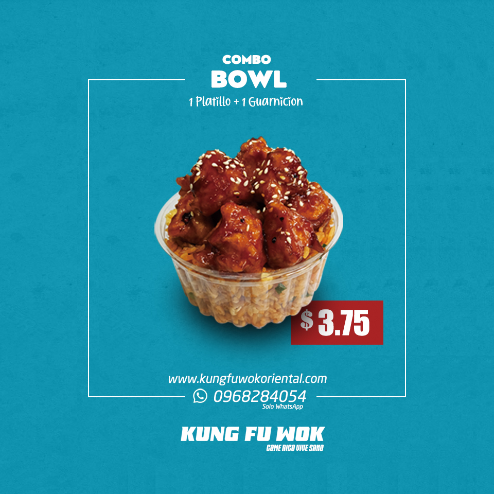 Kung Fu Wok Facebook ad: Combo Bowl
