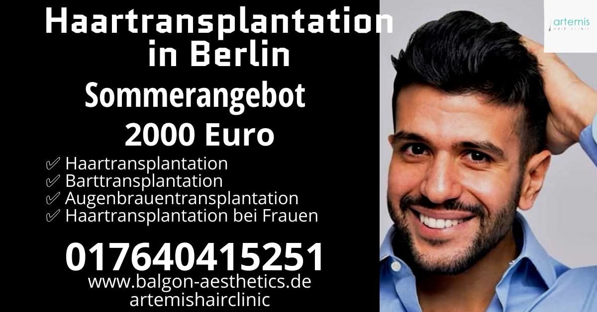 Artemis Hair Clinic Facebook ad: Sommerangebot bis zum 30. Juni 2026
