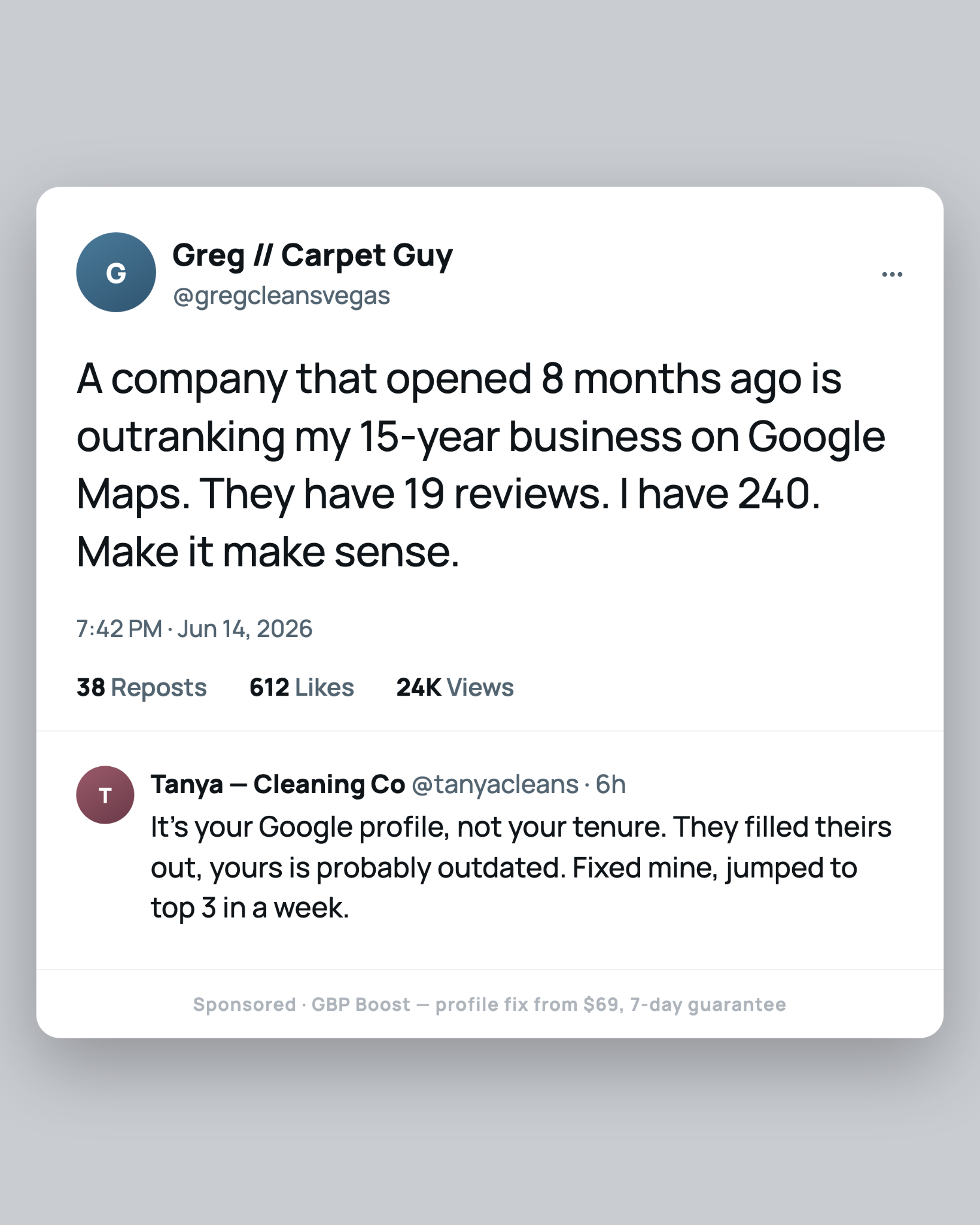 GridTier SEO Agency Las Vegas Facebook ad