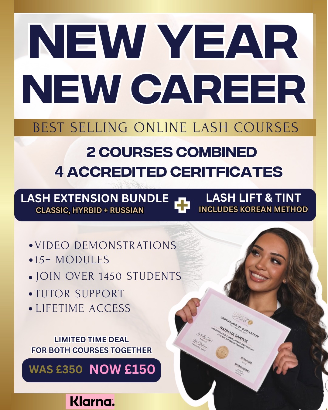 LearntoLash - Eyelash Extension Course Facebook ad