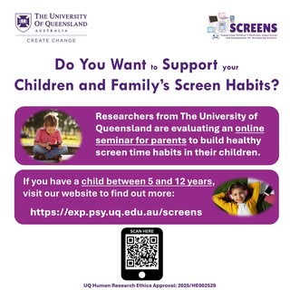 Screens research project Facebook ad