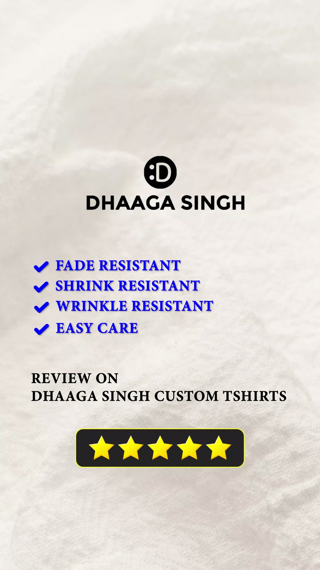 Dhaaga Singh Facebook ad: Perfect for events, corporate gifts, or team uniforms.
