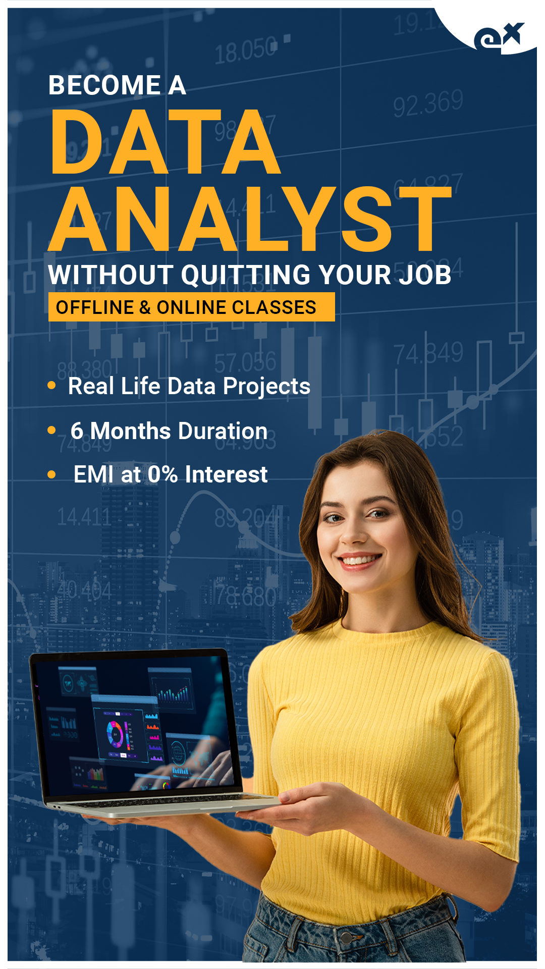 ExcelR Facebook ad: Boost Your Career with ExcelR Data Analyst Course.