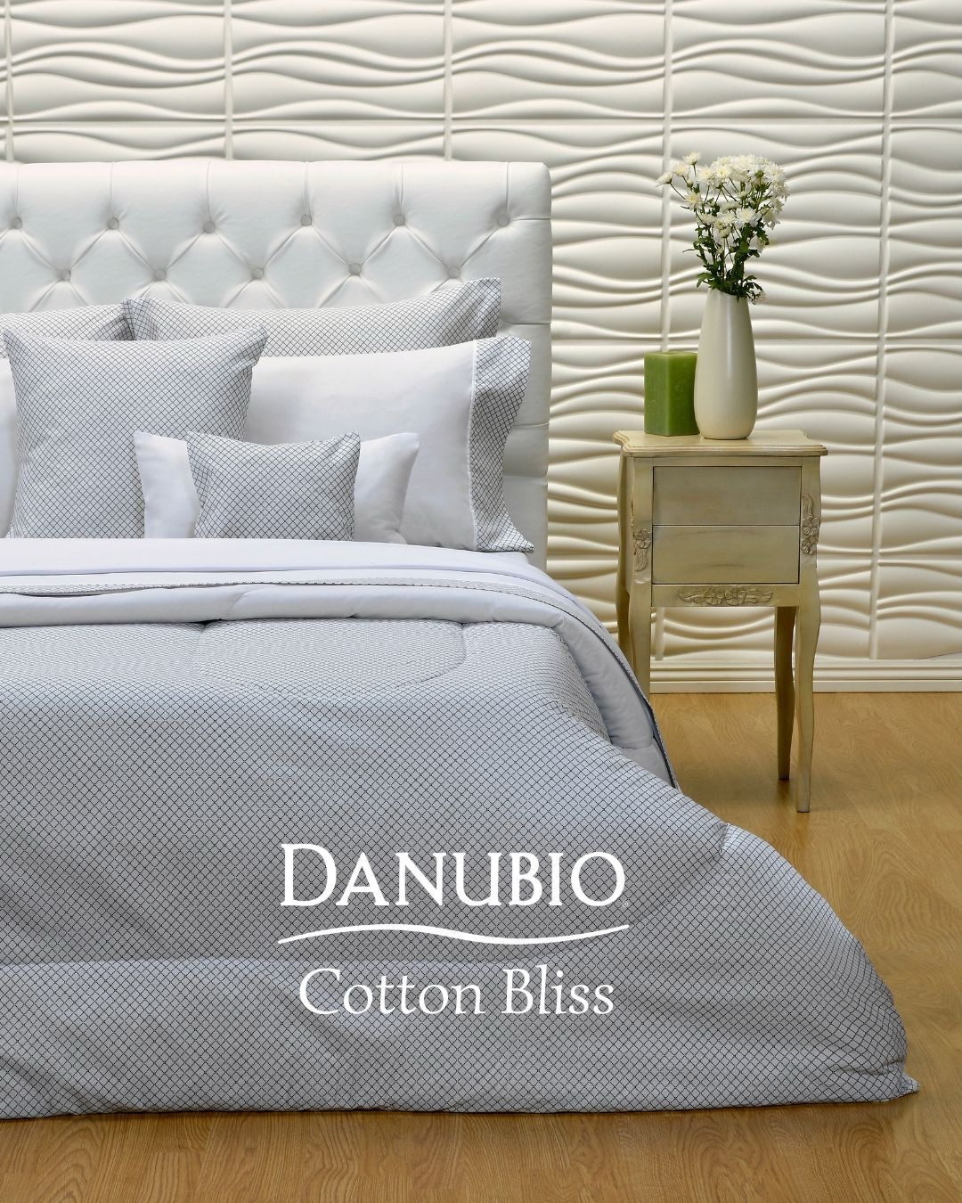 Danubio Sábanas Facebook ad: COTTON BLISS ETEREA equilibra contraste y liviandad.