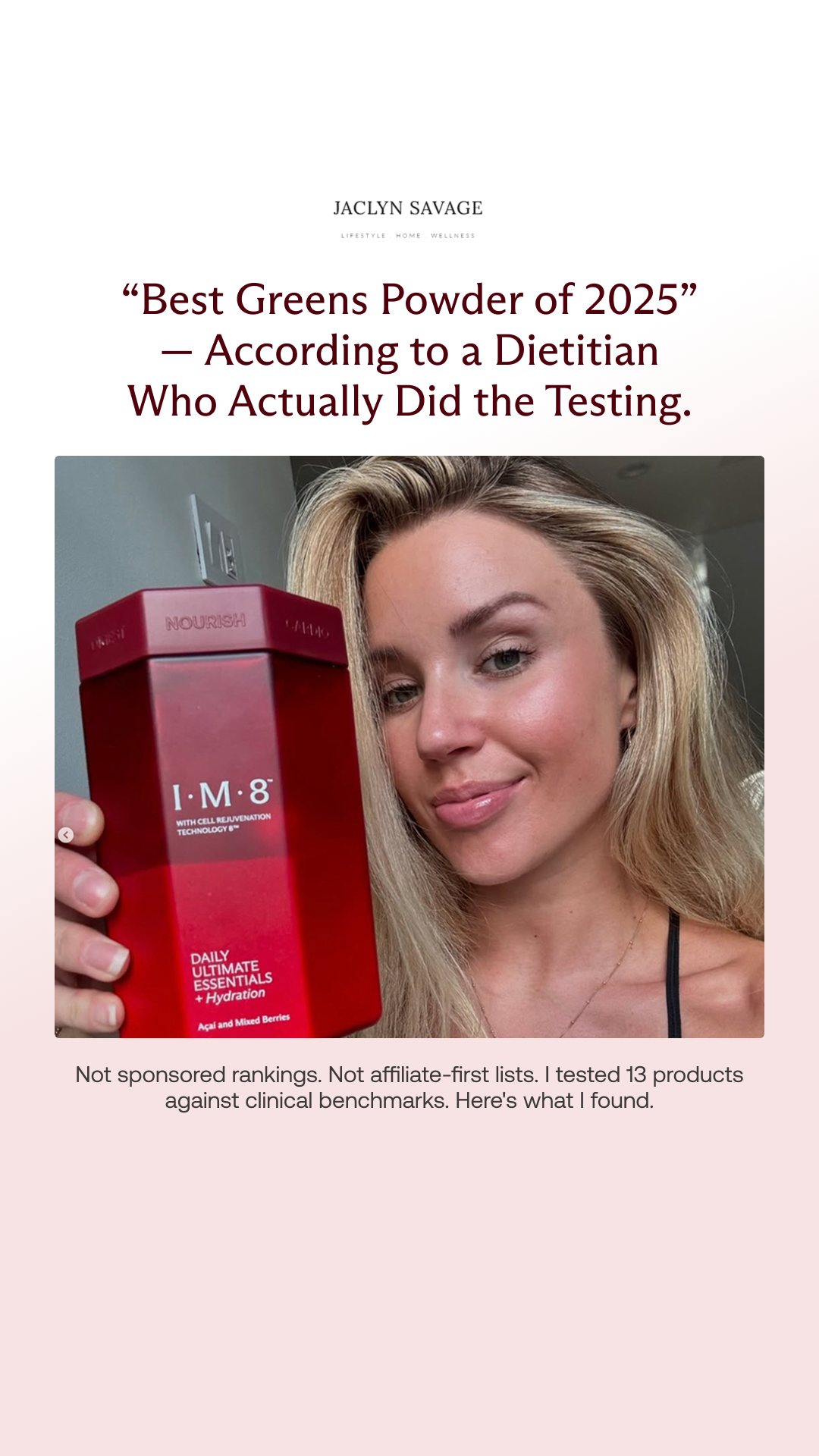 JMK Nutrition Facebook ad