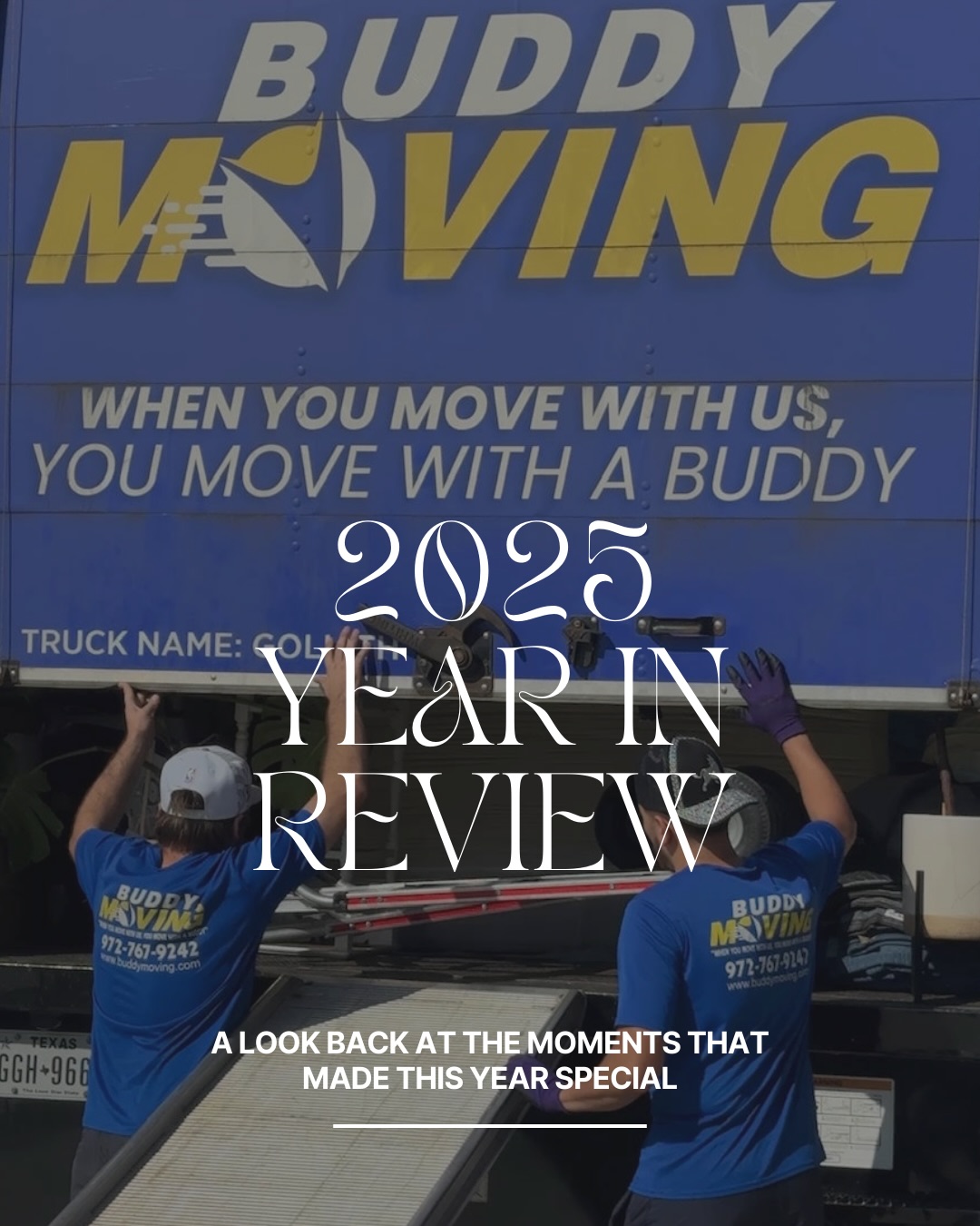 Buddy Moving Facebook ad: A year we’re proud of.