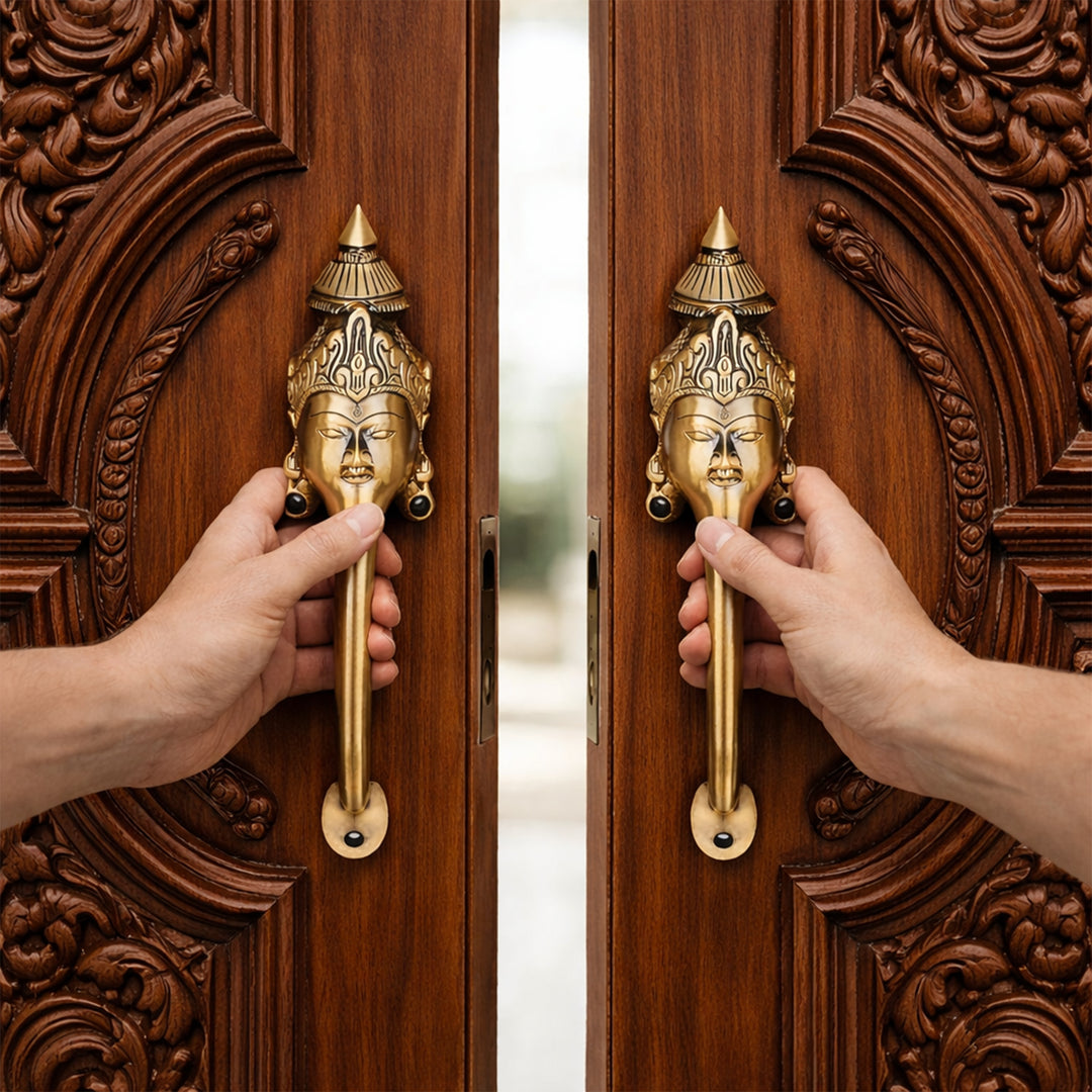 The Indian Aura Facebook ad: Your main door is the handshake of your…