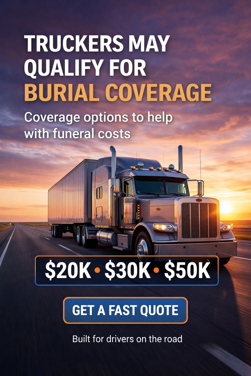 My Affordable Trucker Insurance Facebook ad