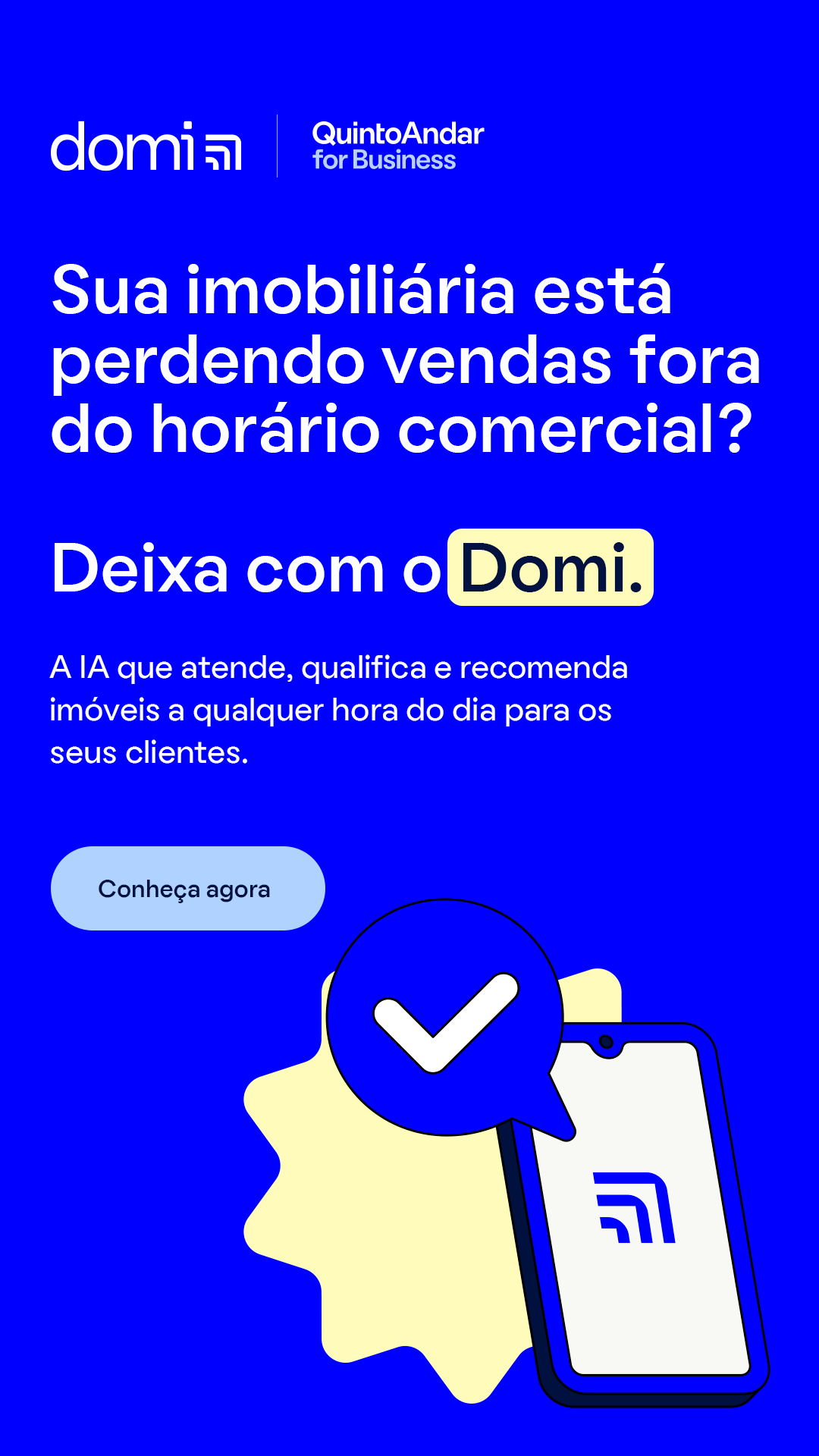 QuintoAndar Facebook ad: Leads prontos para visita