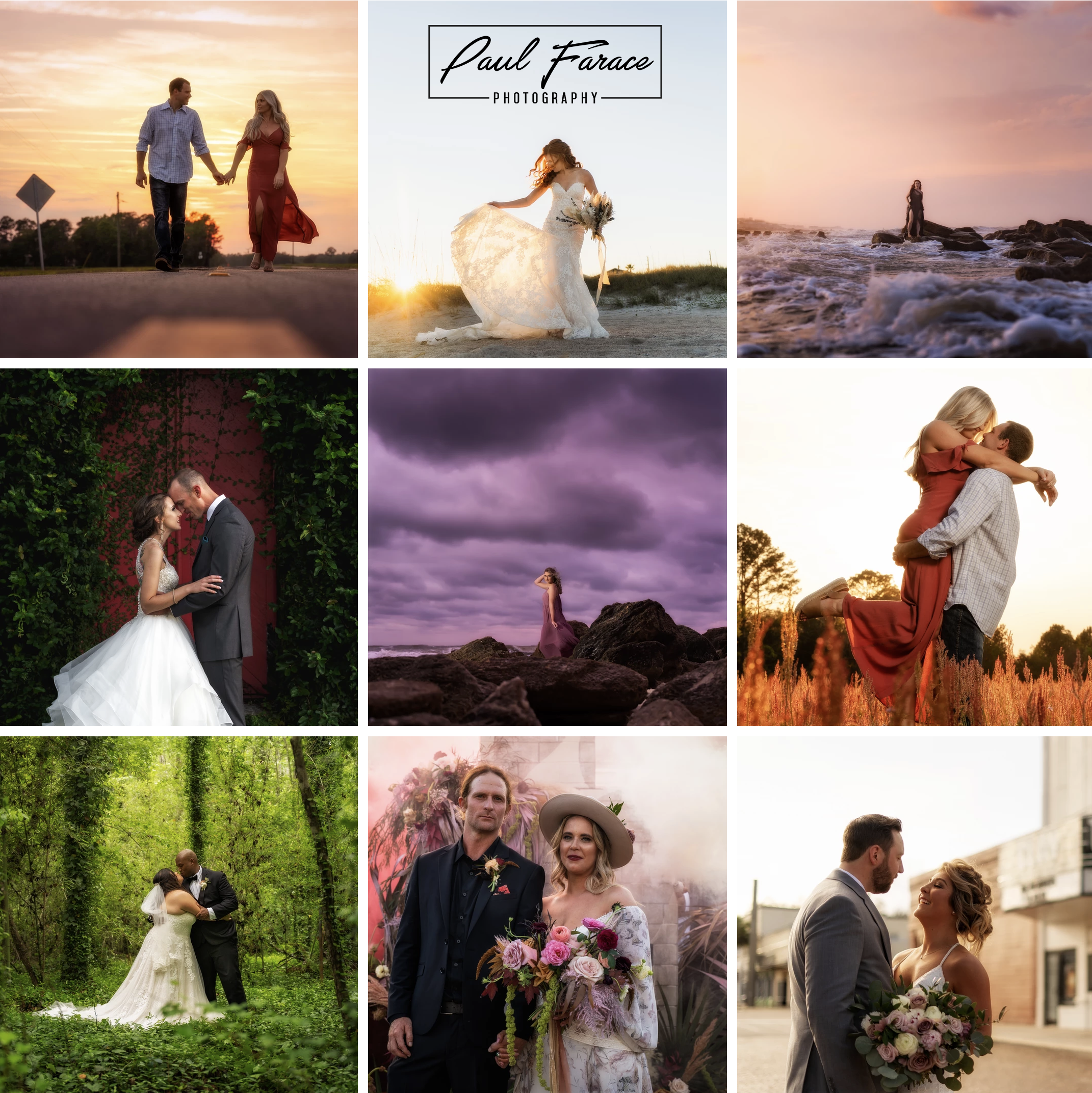 Paul Farace Photography Facebook ad: St Augustine Wedding