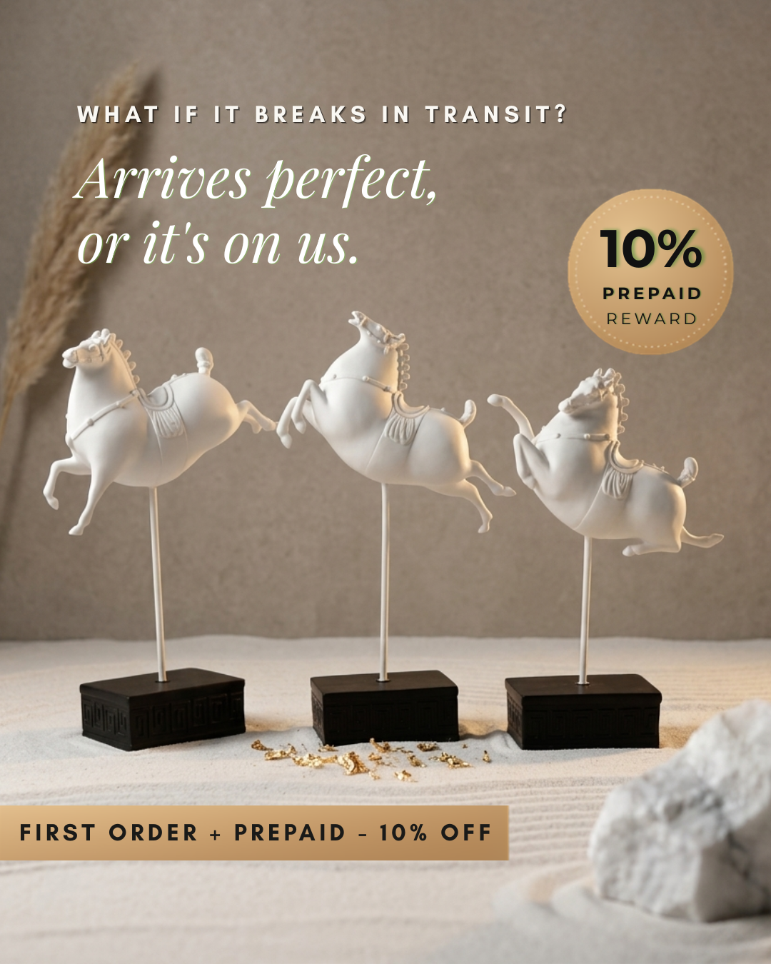 Decorhelm Facebook ad: Arrives Perfect, or It’s on Us! Claim Your 5% + 5% Stacked…
