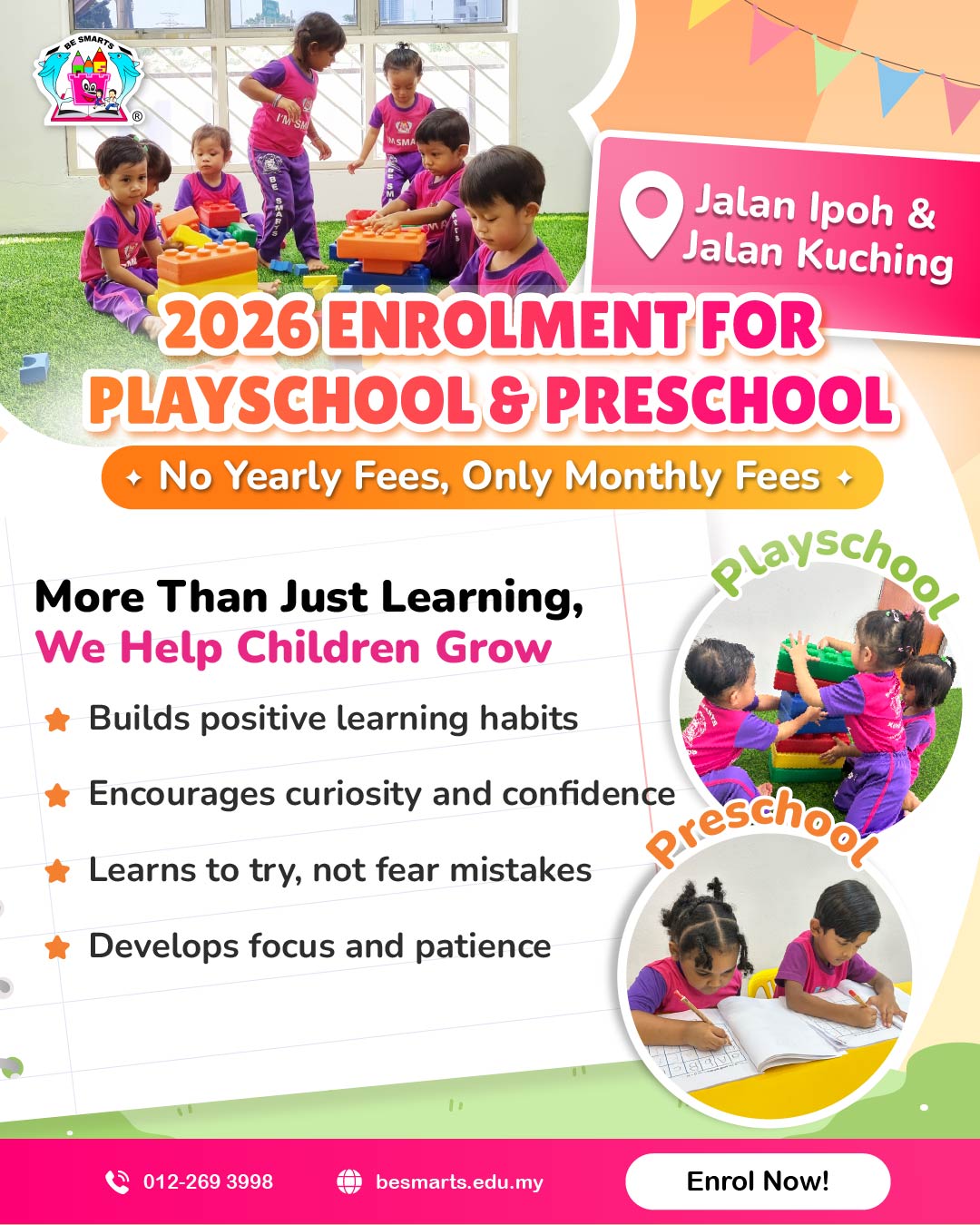 Be Smarts Kinder Kids Facebook ad from Jan 29, 2026