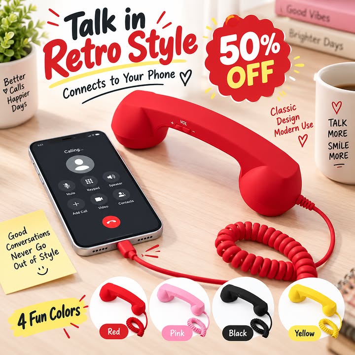 Diligentup Facebook ad: Retro Phone Handset