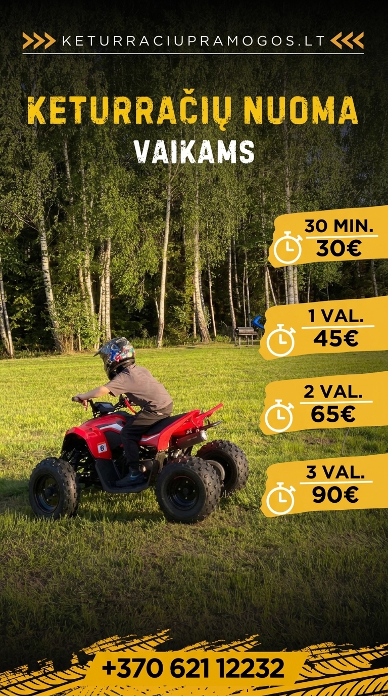 Keturračių Pramogos Facebook ad