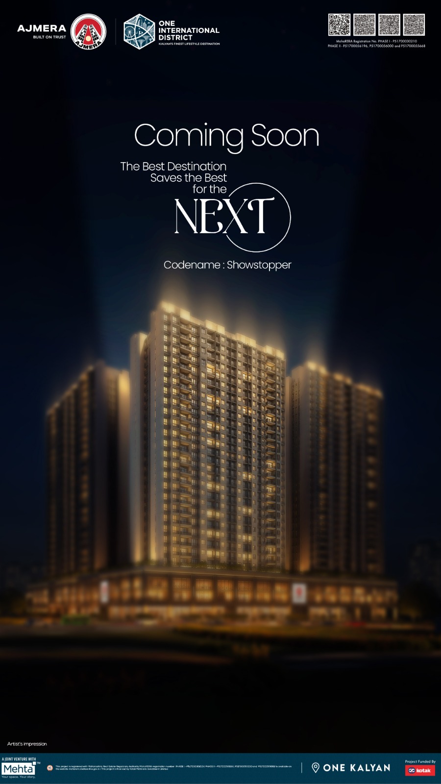 Ajmera Realty & Infra India Limited Facebook ad