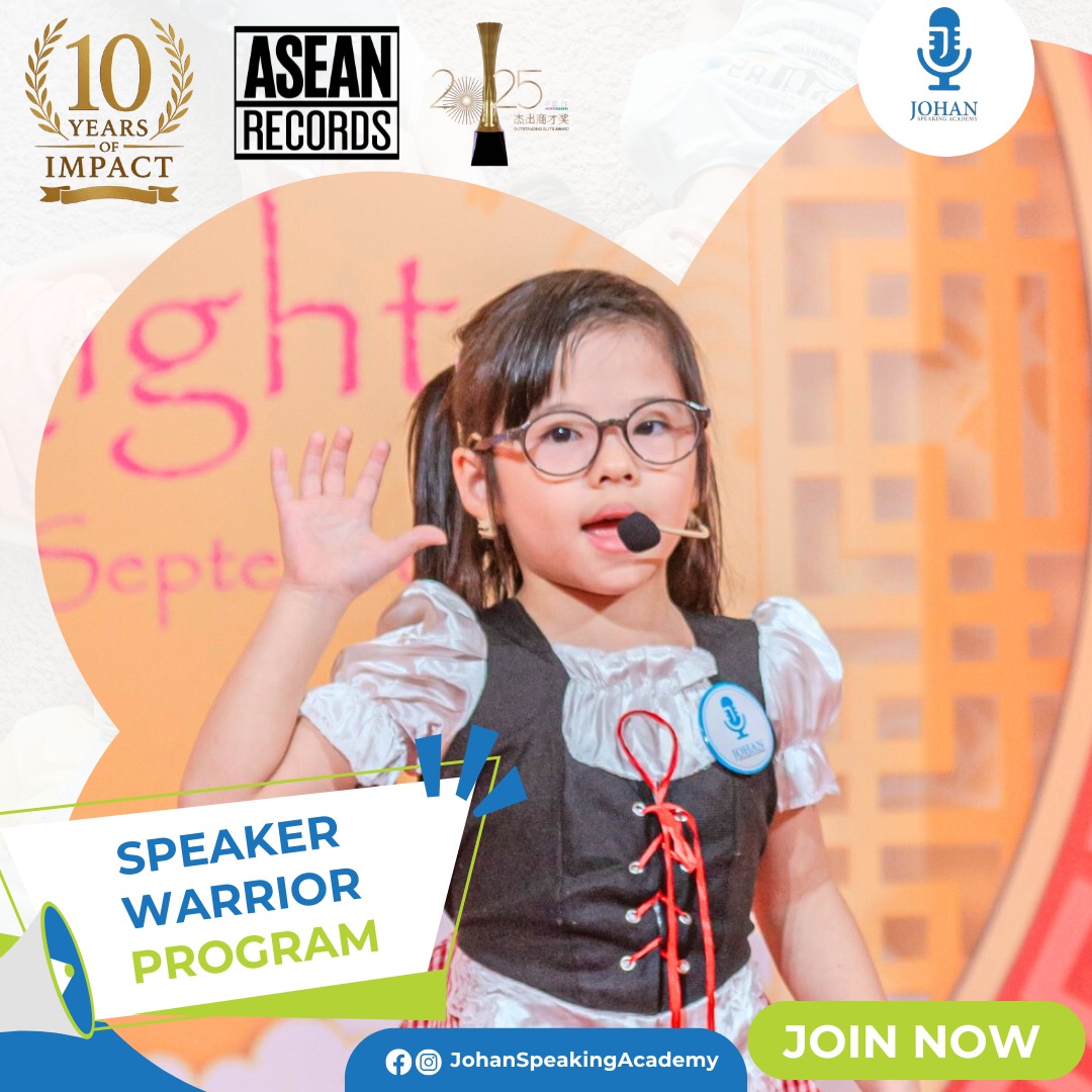 Kids Public Speaking Facebook ad: ๐๐ง๐ฅ๐จ๐๐ค ๐๐จ๐ฎ๐ซ ๐๐ก๐ข๐ฅ๐โ๐ฌ ๐๐จ๐ข๐๐โฆ