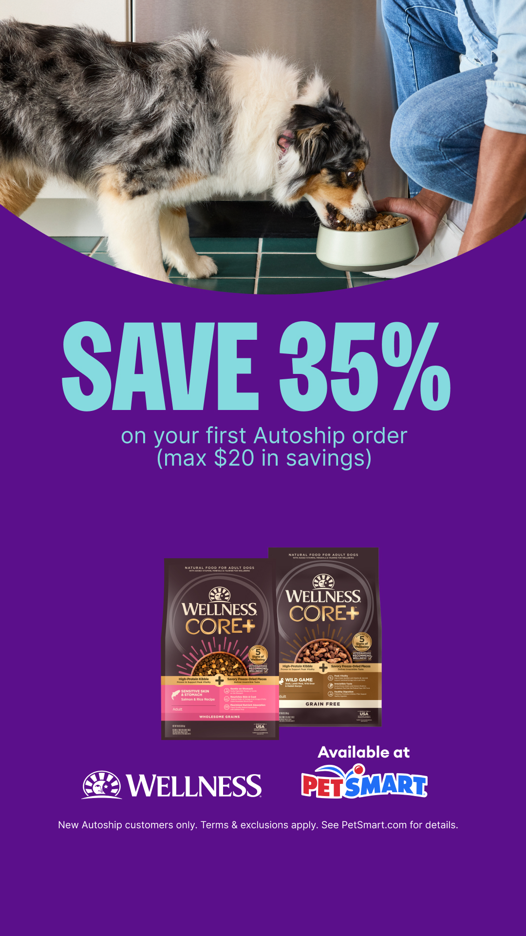 PetSmart Facebook ad: Wellness Dog Food