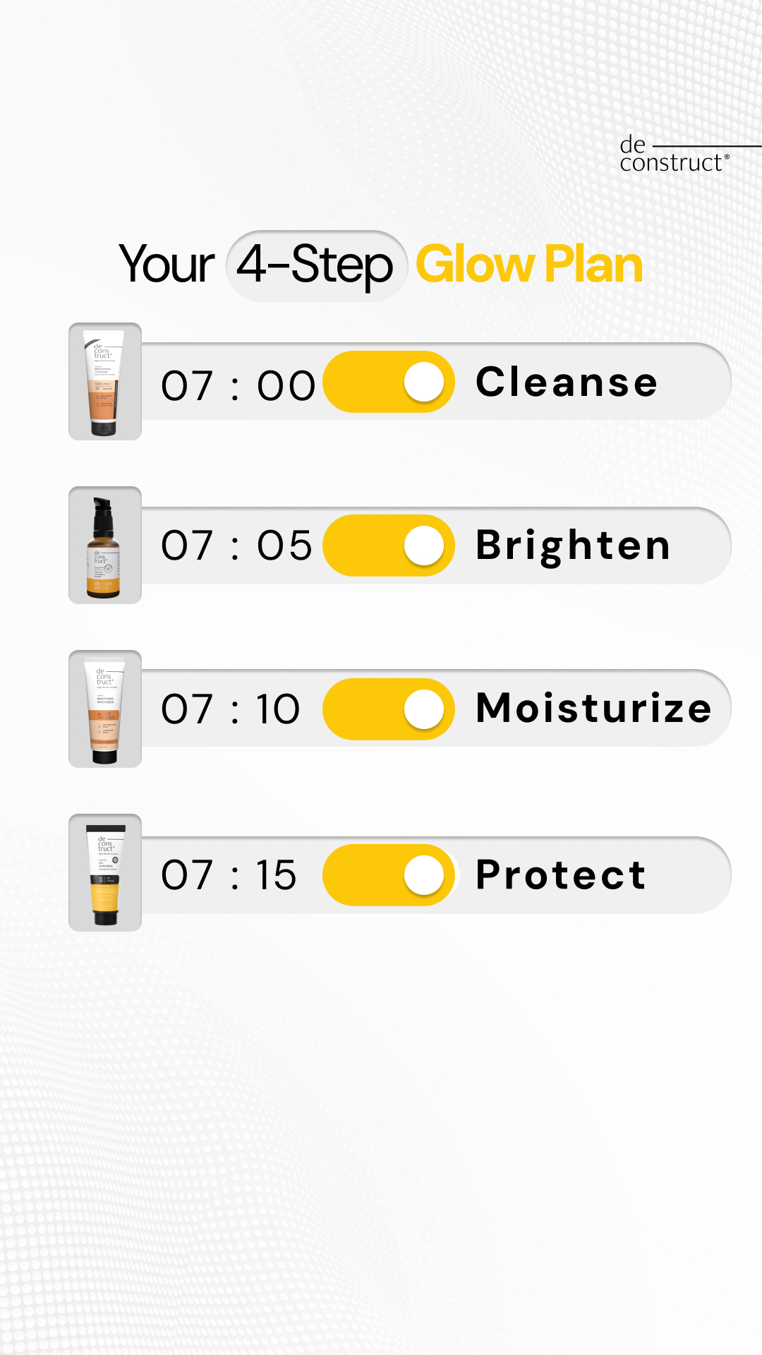Deconstruct Skincare Facebook ad