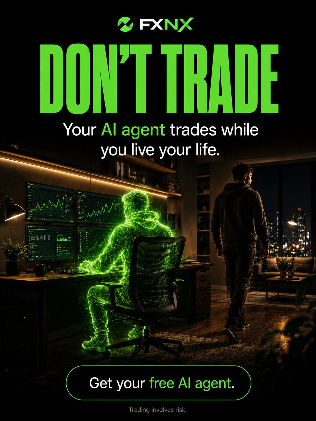 FXNX Facebook ad: Let AI trade for you