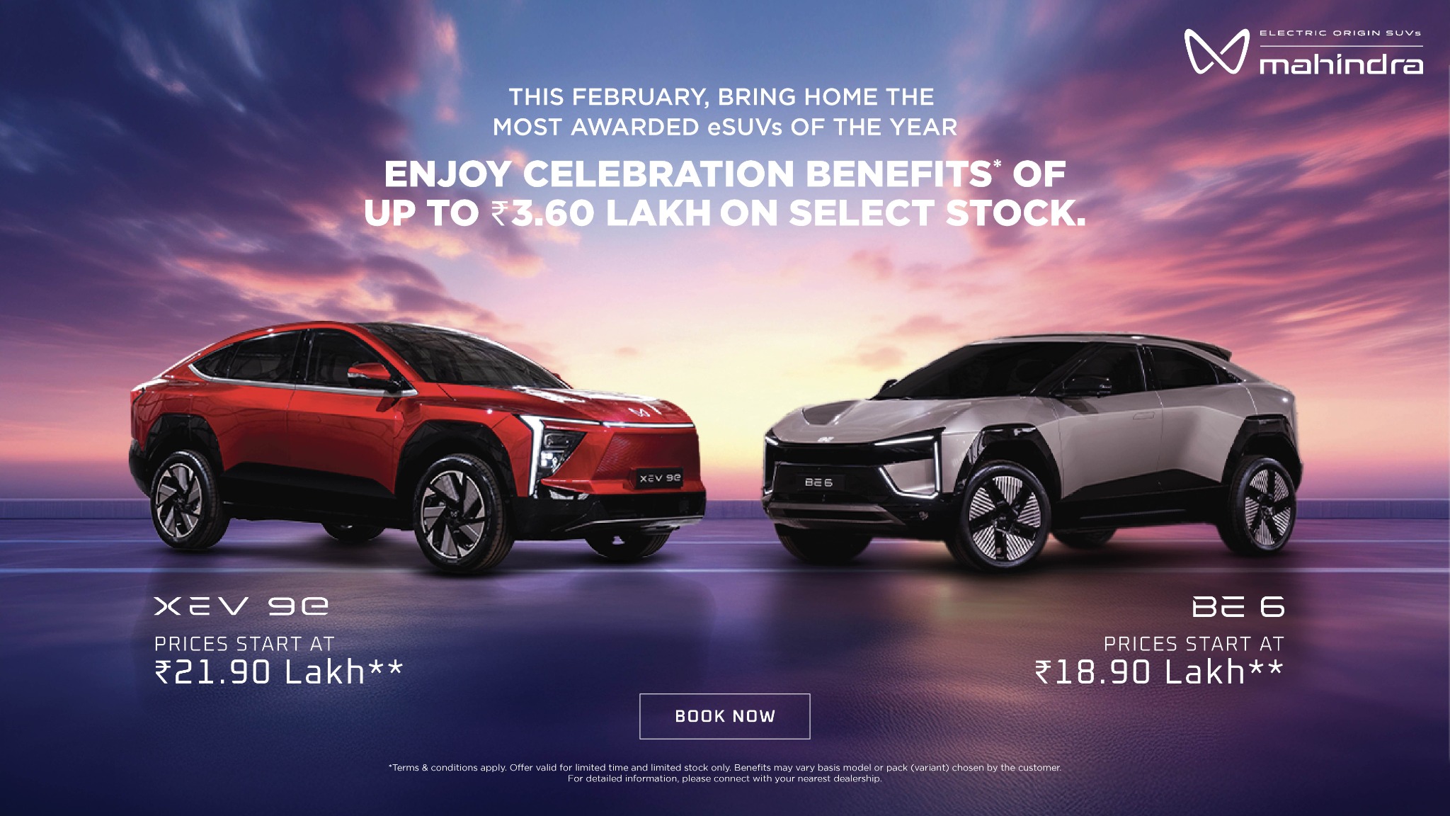 Mahindra Electric SUVs Facebook ad from Feb 17, 2026