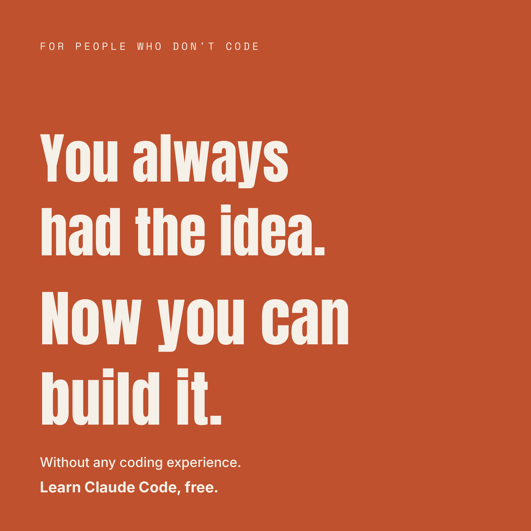 Just Another PM Facebook ad: You always had the idea. Now build it.