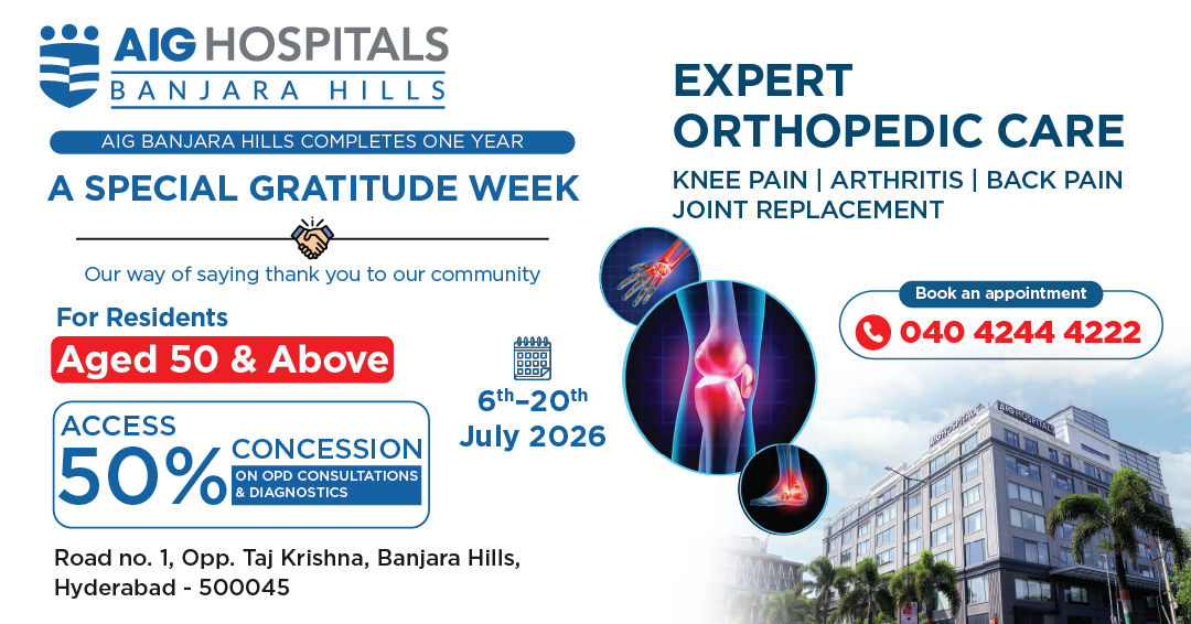 AIG Hospitals Banjara Hills Facebook ad from Jul 4, 2026