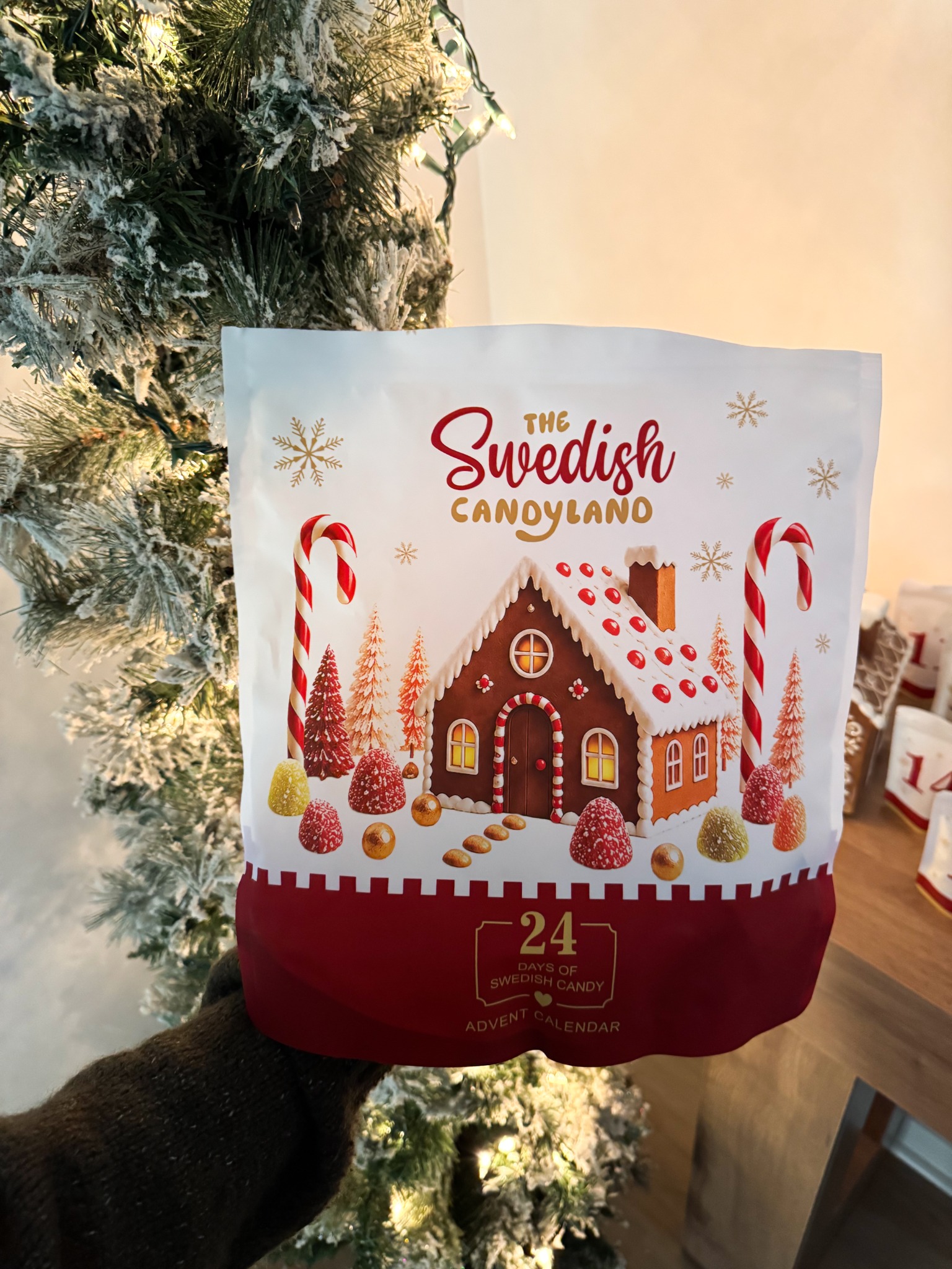 Swedish Candy Land Facebook ad: 24 Days of Vegan Candy Surprises