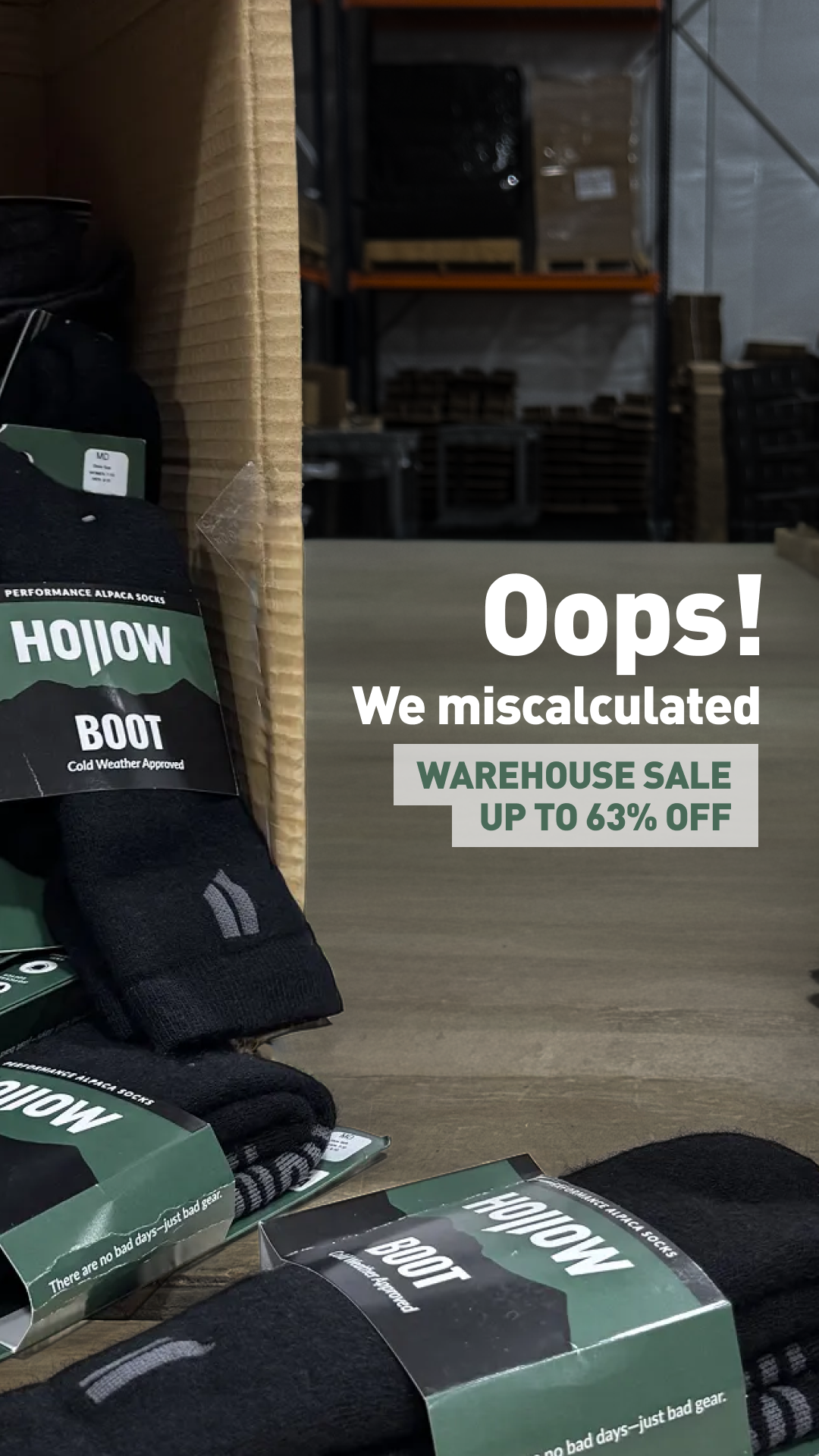 Hollow Alpaca Socks Facebook ad