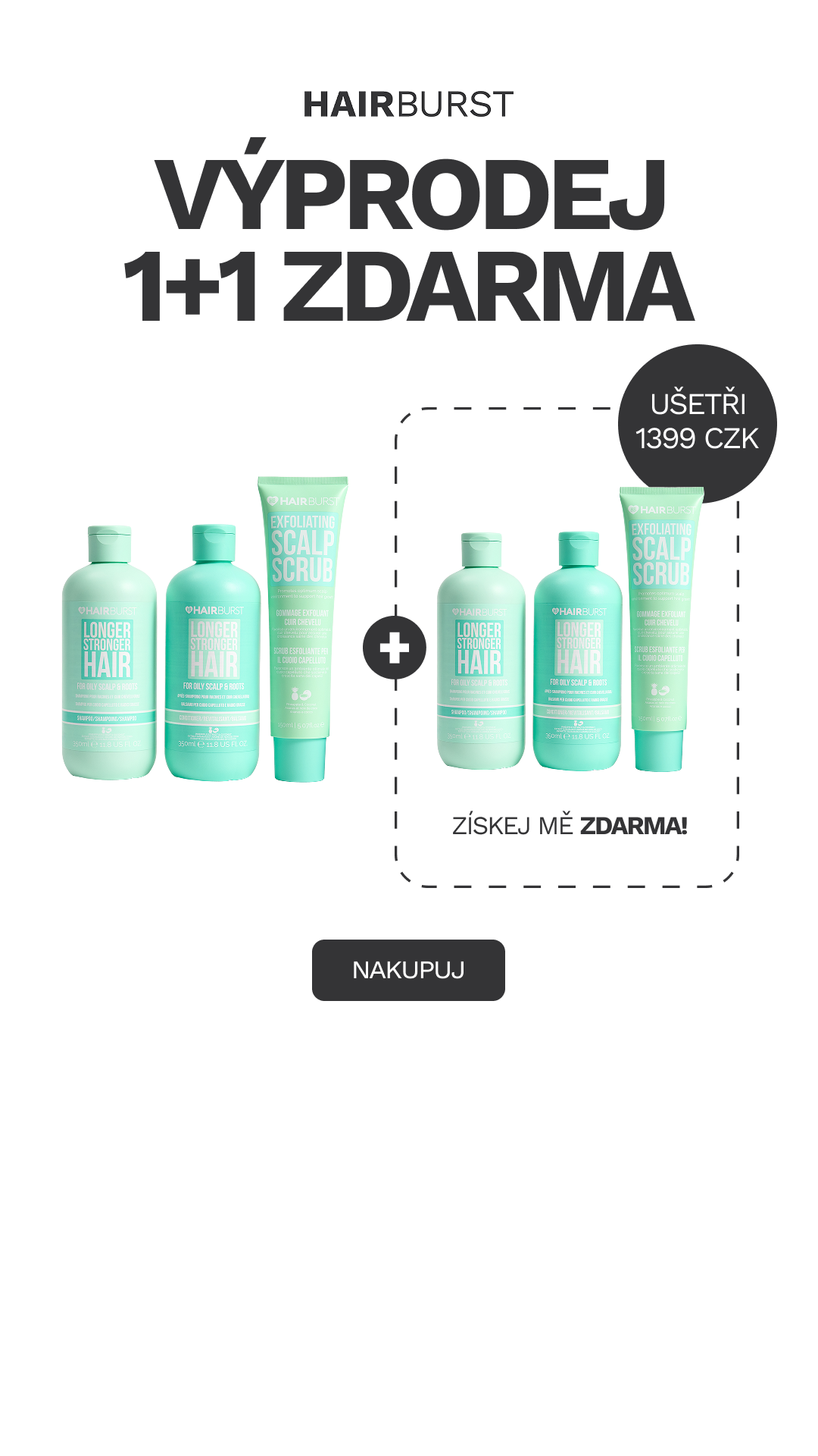 Hairburst Czech Republic Facebook ad