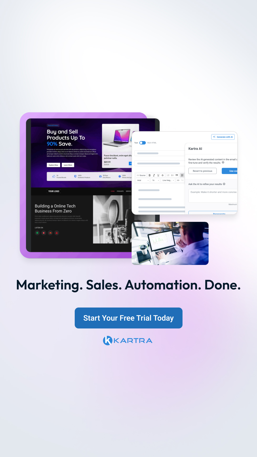 Kartra Facebook ad