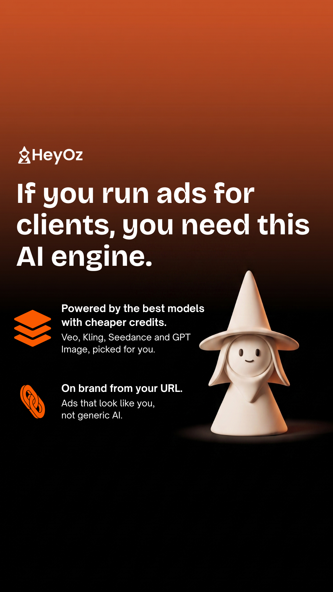 Oz: AI Marketing Platform Facebook ad