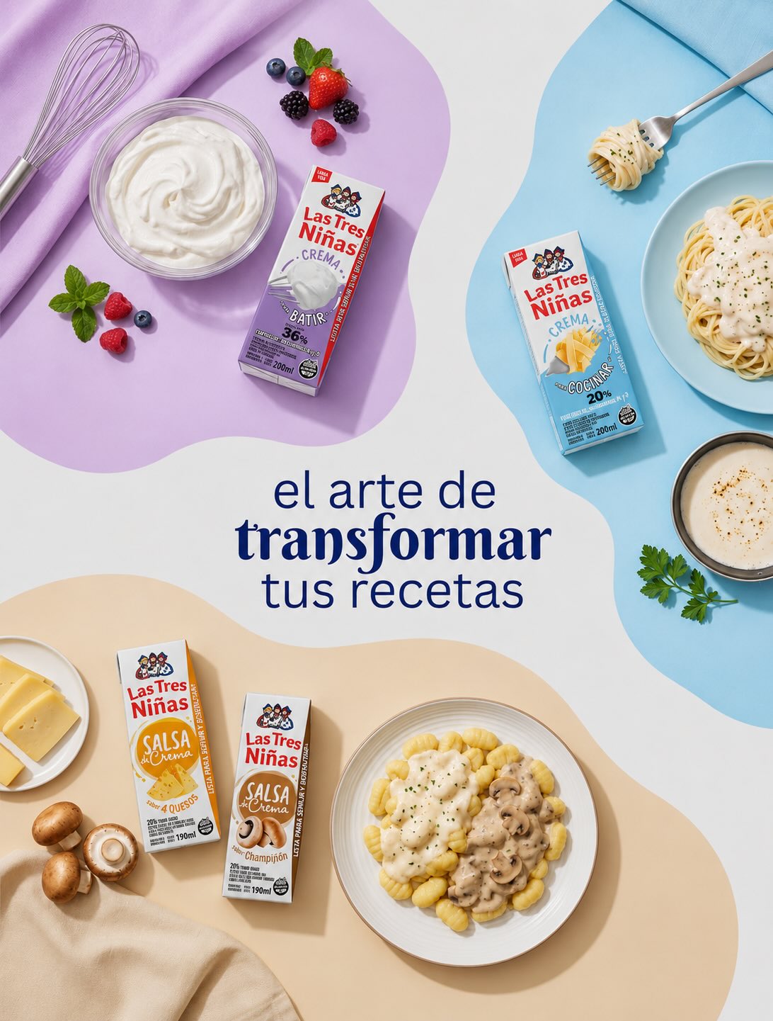 Las Tres Niñas Facebook ad: El arte de transformar tus recetas se vuelve…