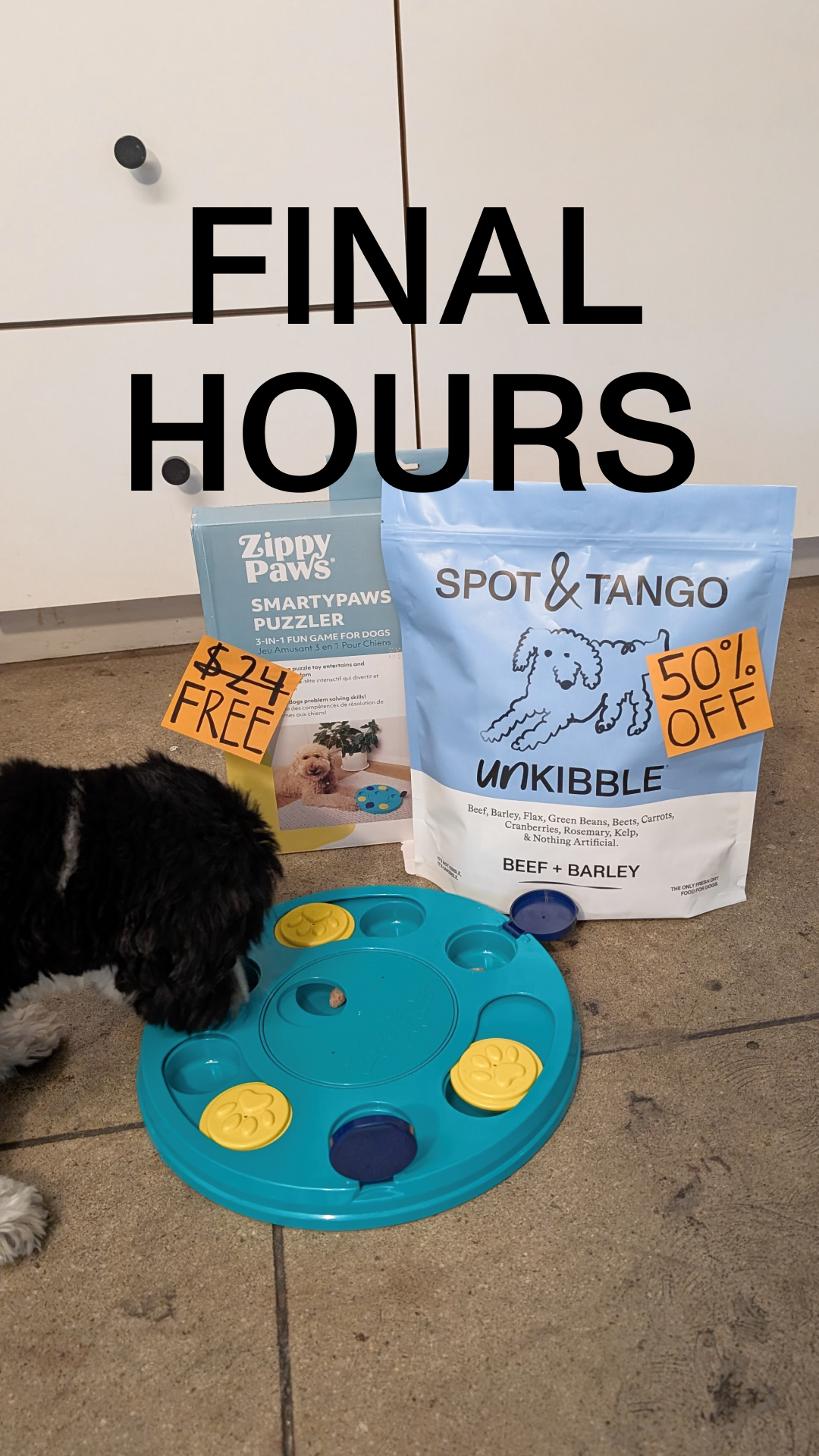 Spot and Tango Facebook ad