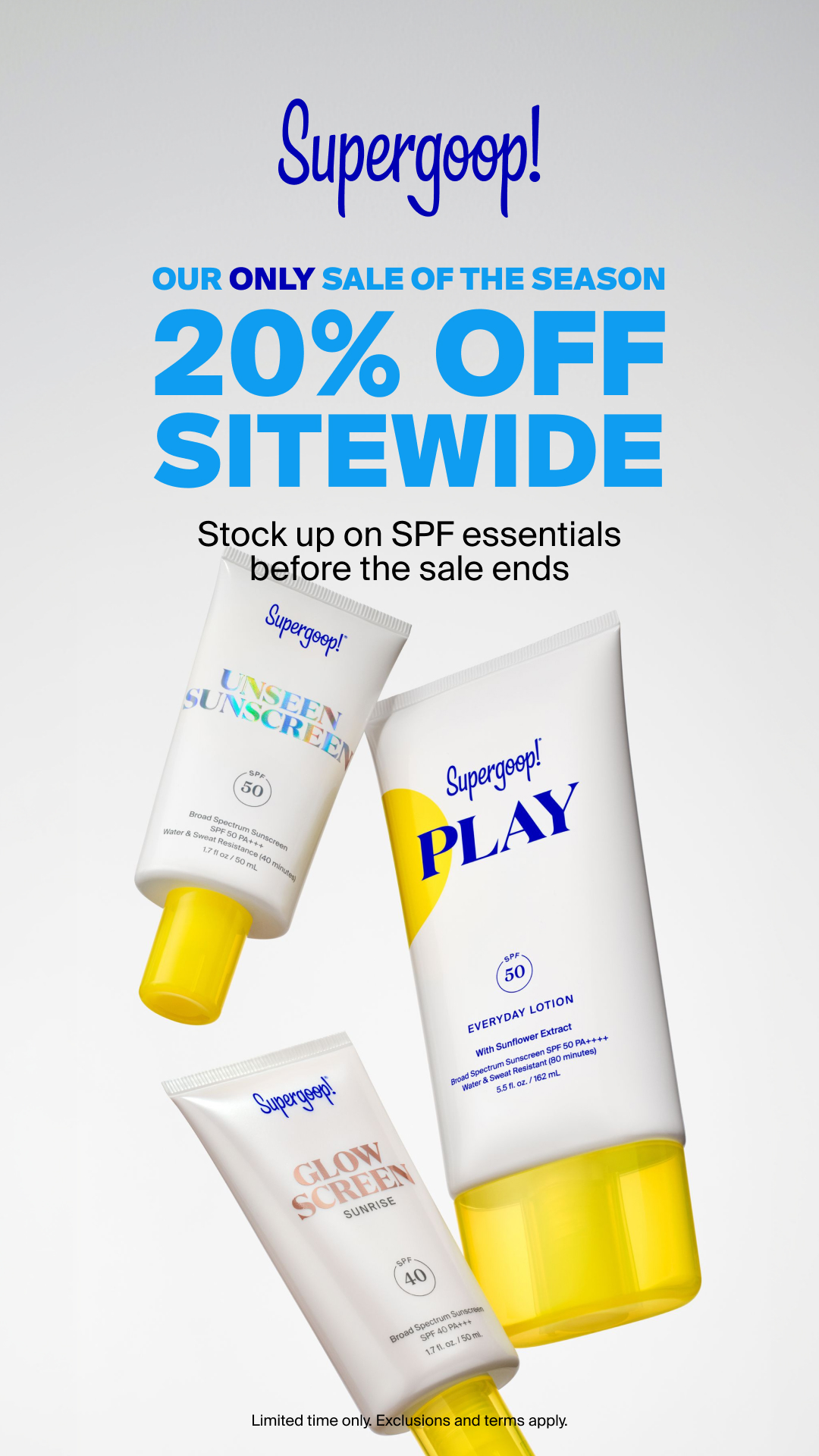 Supergoop Facebook ad