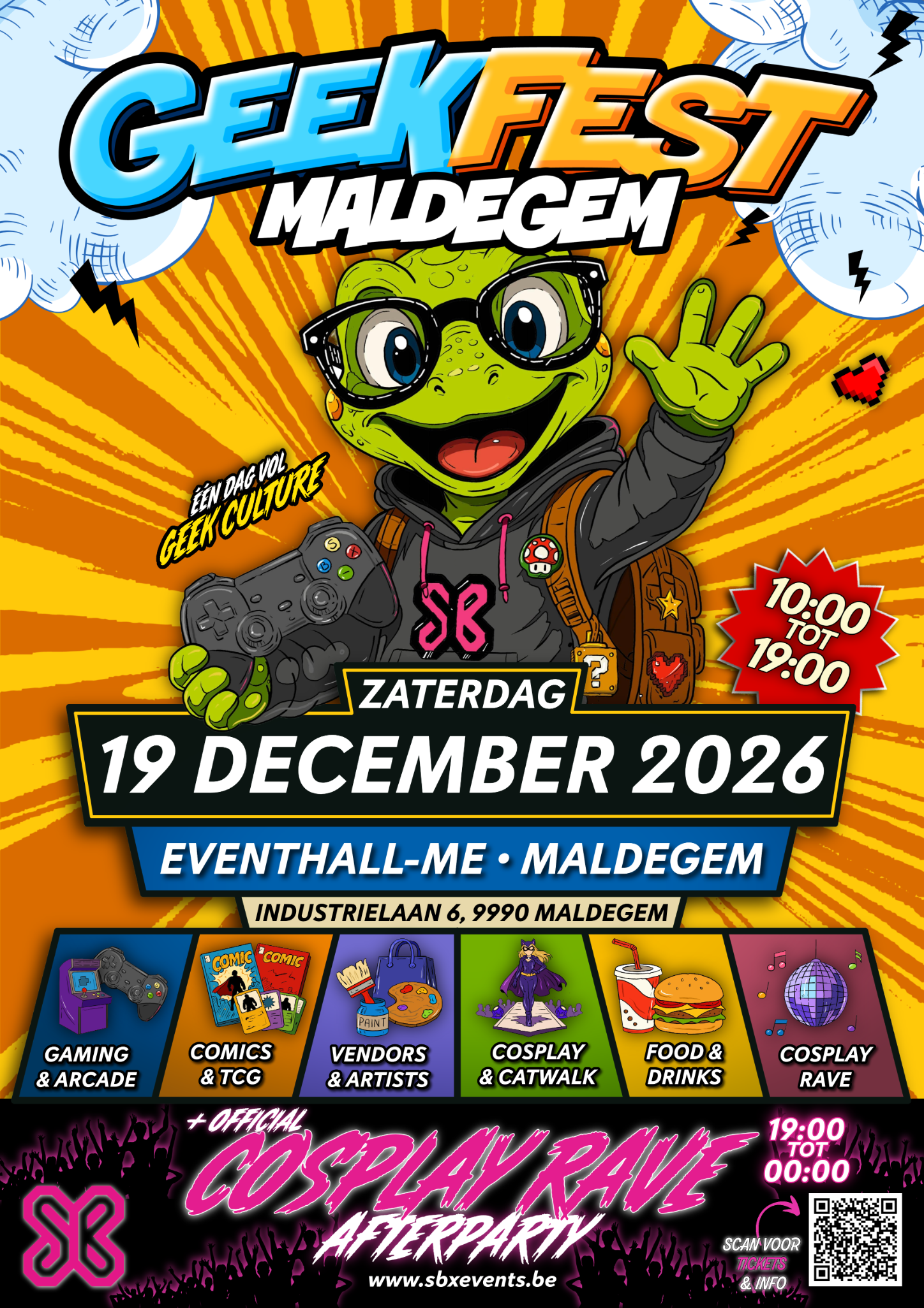 SB-X Events Facebook ad: Geekfest Maldegem
